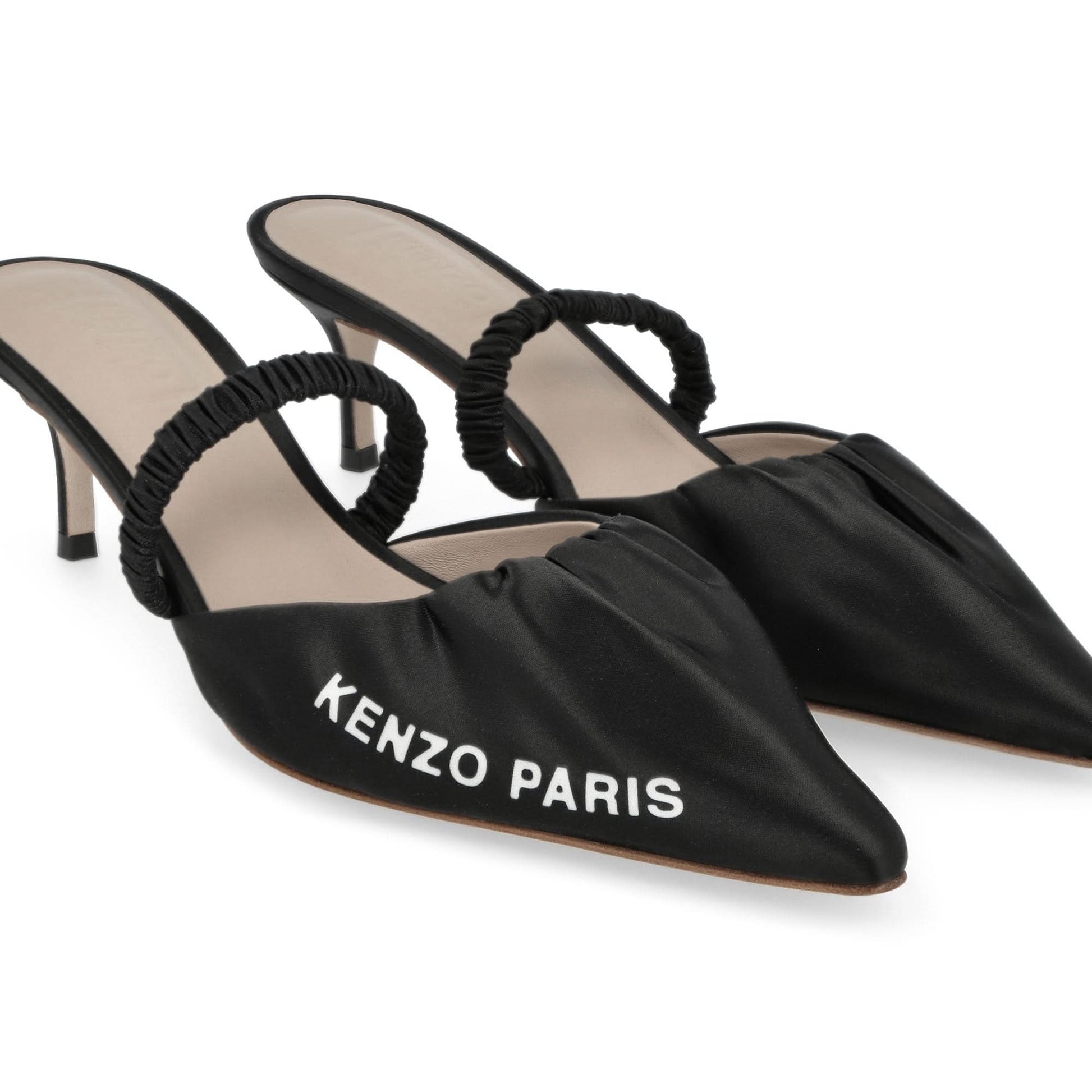 KENZO Mio Kitten Heel Black Heels Detail view 5 | Gate