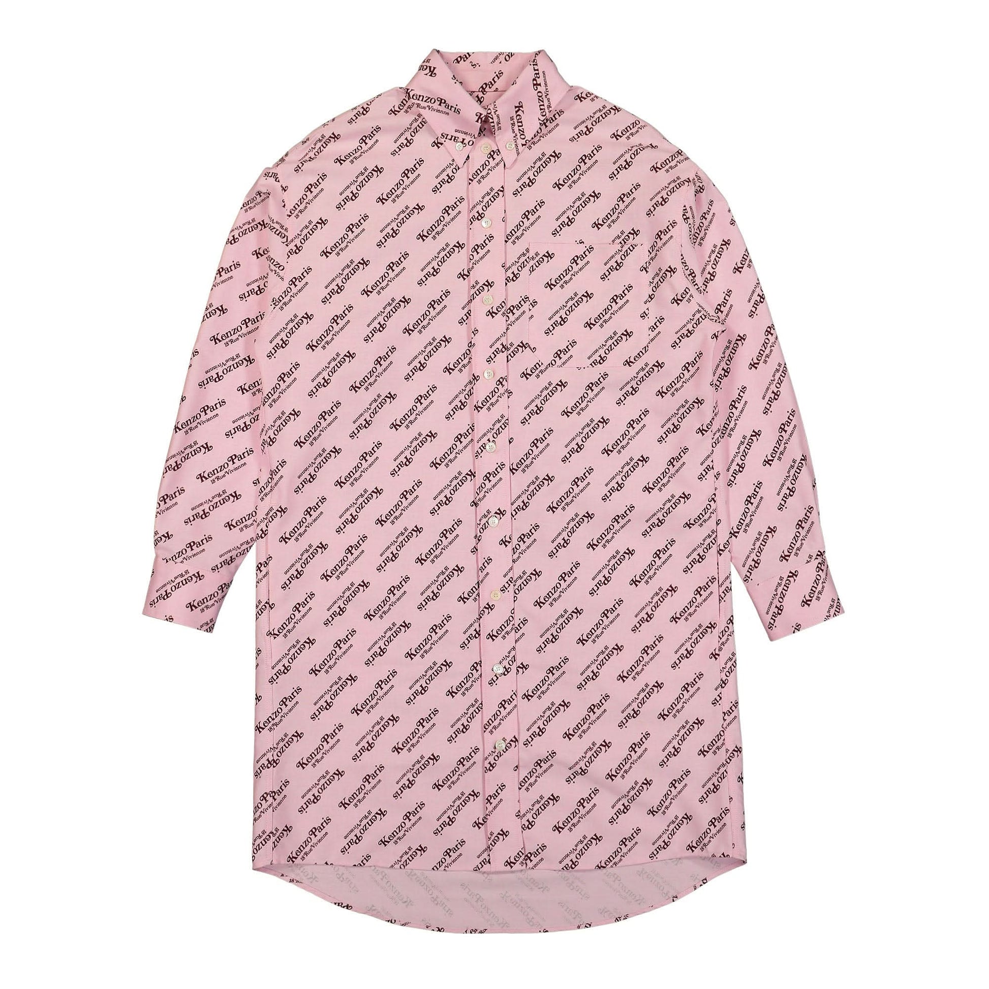 KENZO KENZO By Verdy Shirt Dress Pink Detail view 1 | Gate