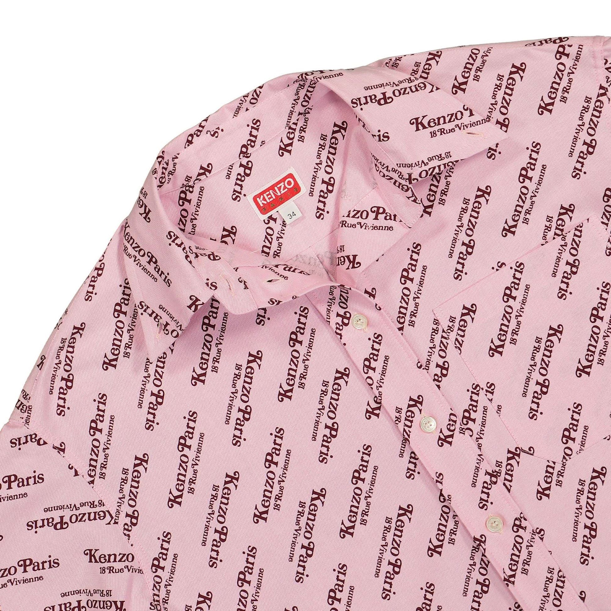 KENZO KENZO By Verdy Shirt Dress Pink Detail view 3 | Gate