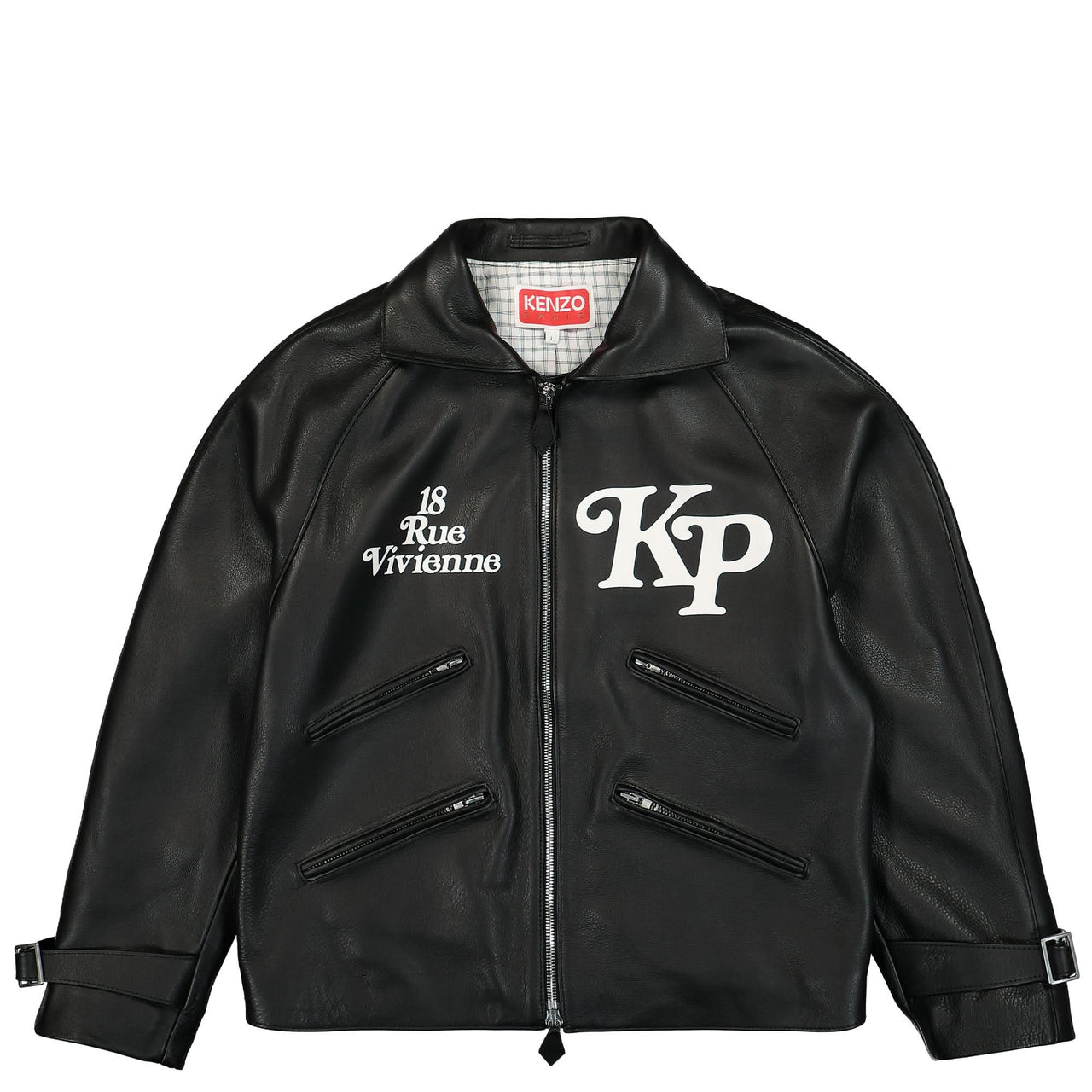 KENZO KENZO By Verdy Motorcycle Jacket Black Detail view 1 | Gate