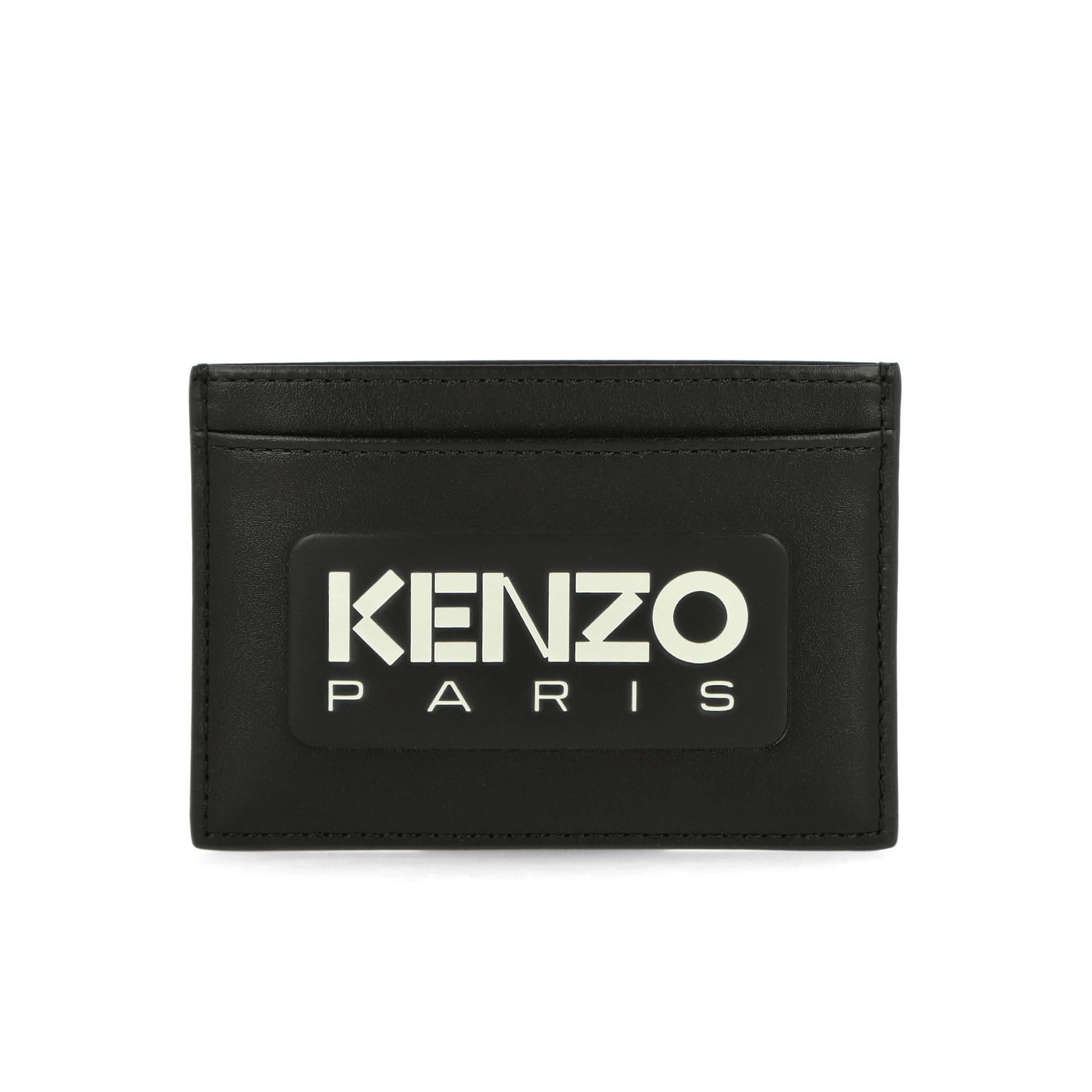 KENZO KENZO Emboss Leather Card Holder Black Detail view 1 | Gate