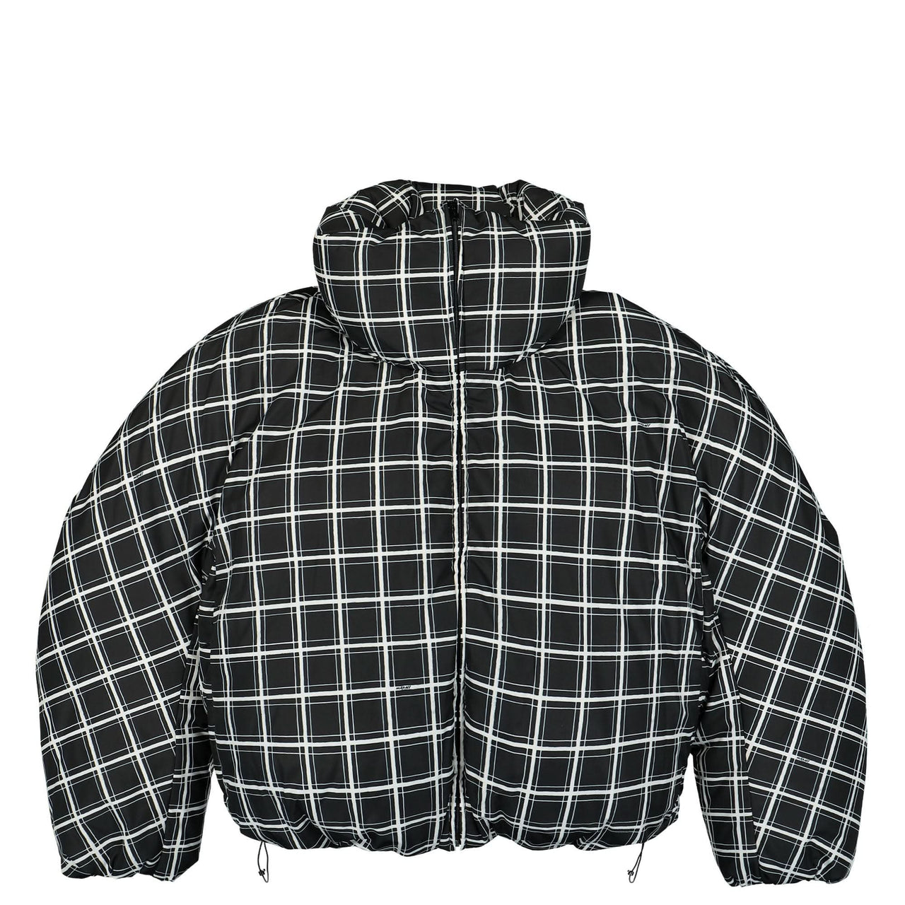 Marni Big Check Nylon Padded Jacket Black  Detail view 1 | Gate