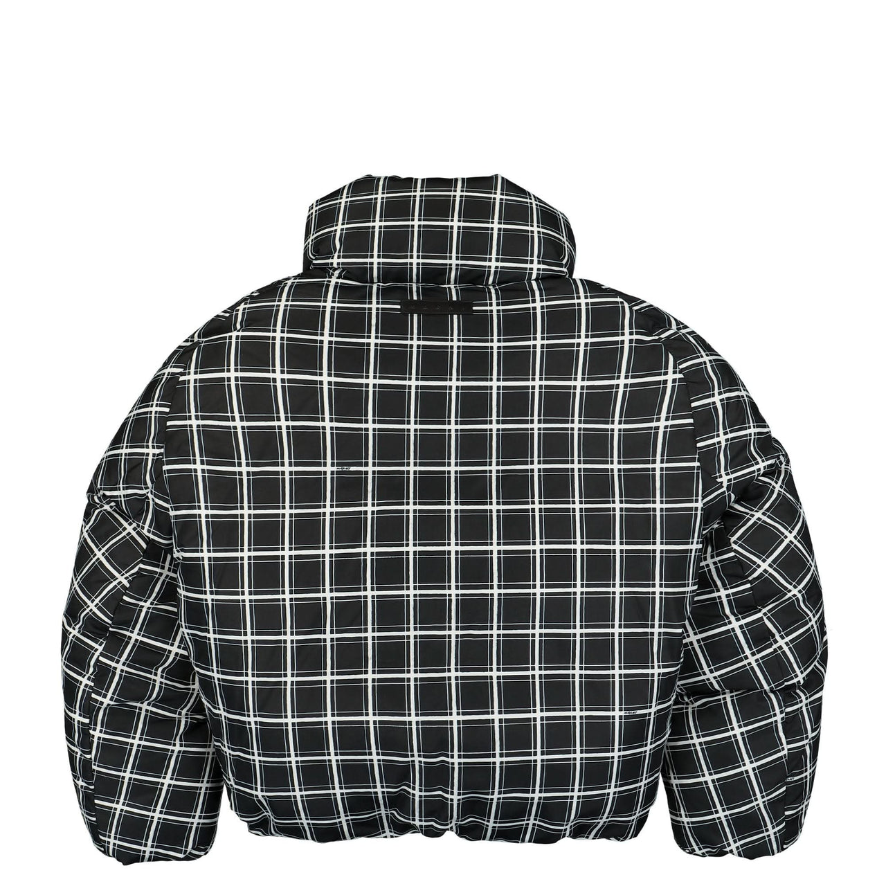 Marni Big Check Nylon Padded Jacket Black  Detail view 1 | Gate