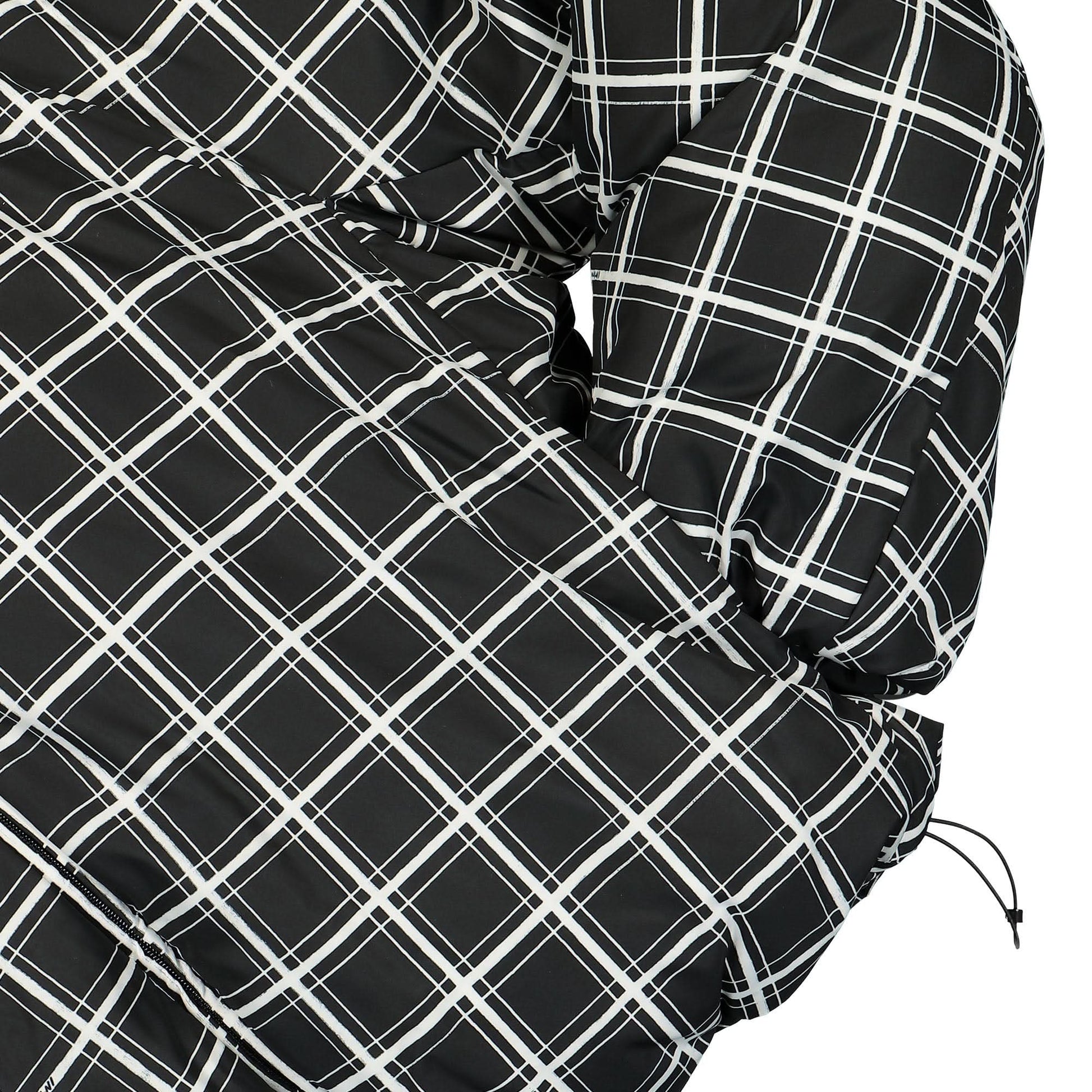 Marni Big Check Nylon Padded Jacket Black  Detail view 4 | Gate