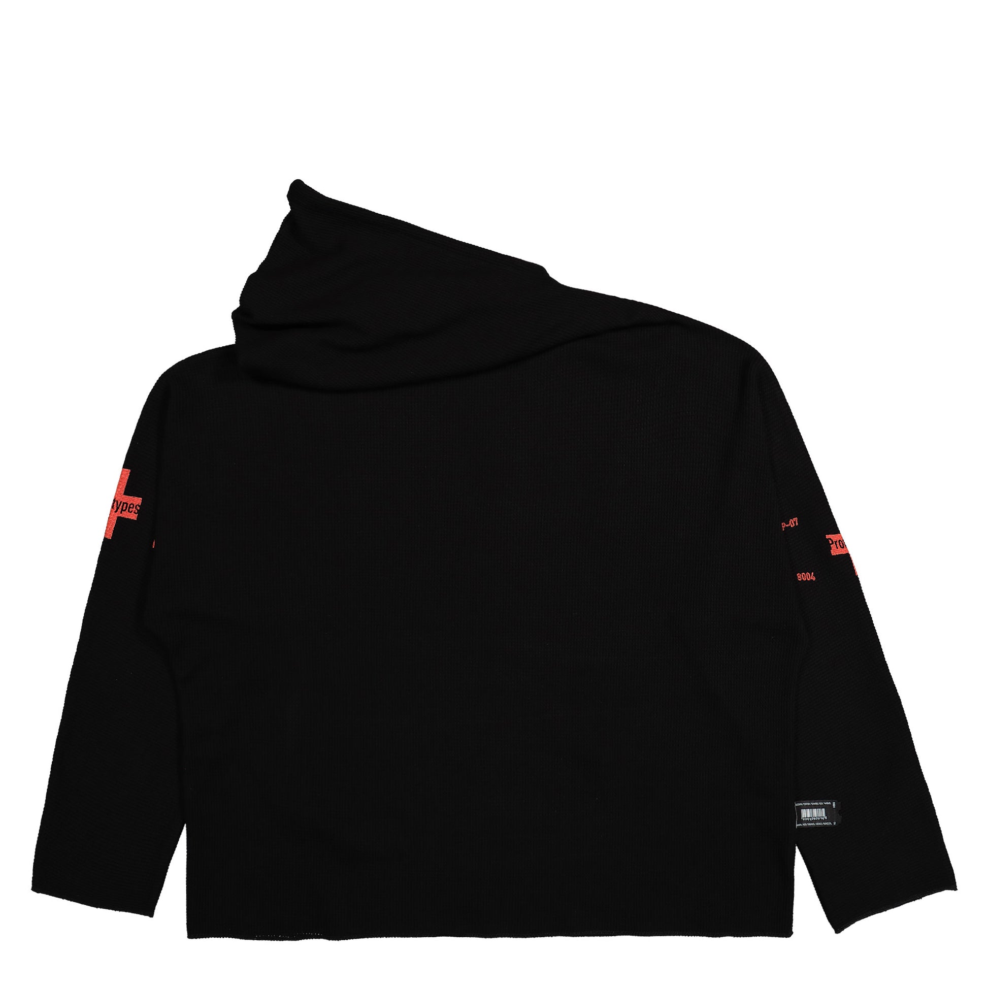 Prototypes Waffle Twisted Hoodie Black Detail view 2 | Gate