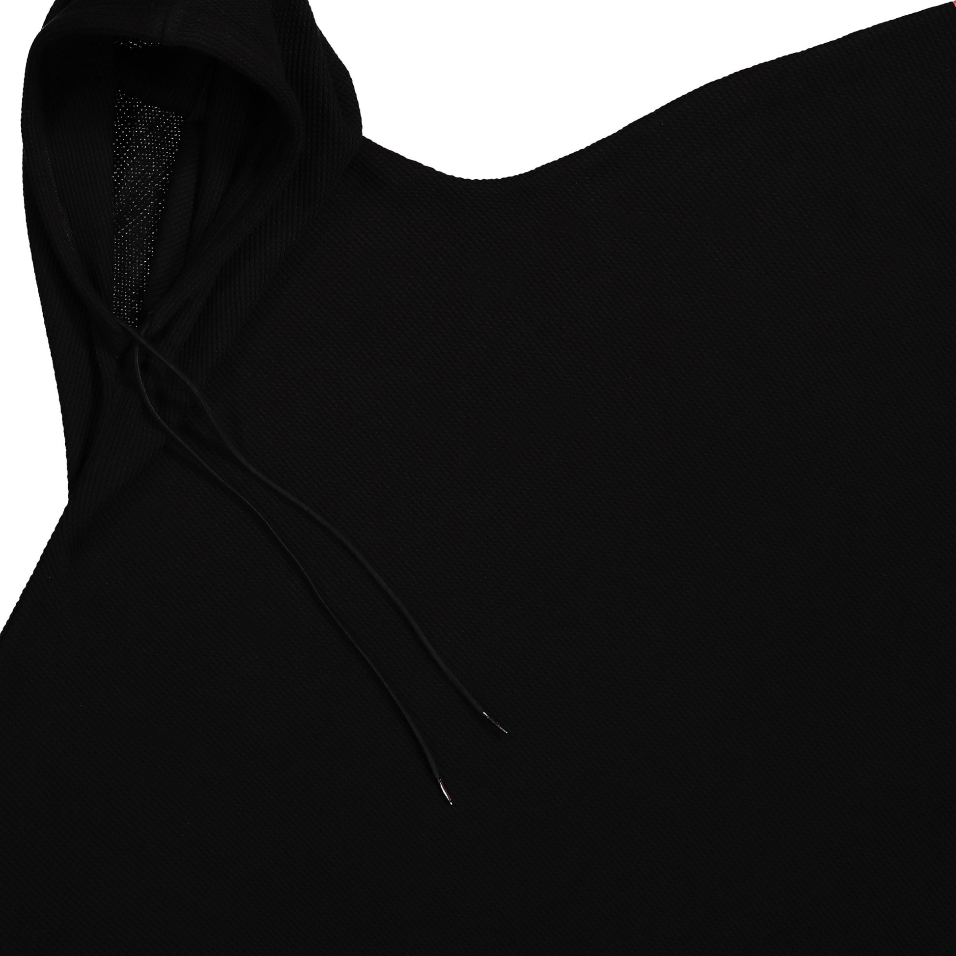 Prototypes Waffle Twisted Hoodie Black Detail view 3 | Gate