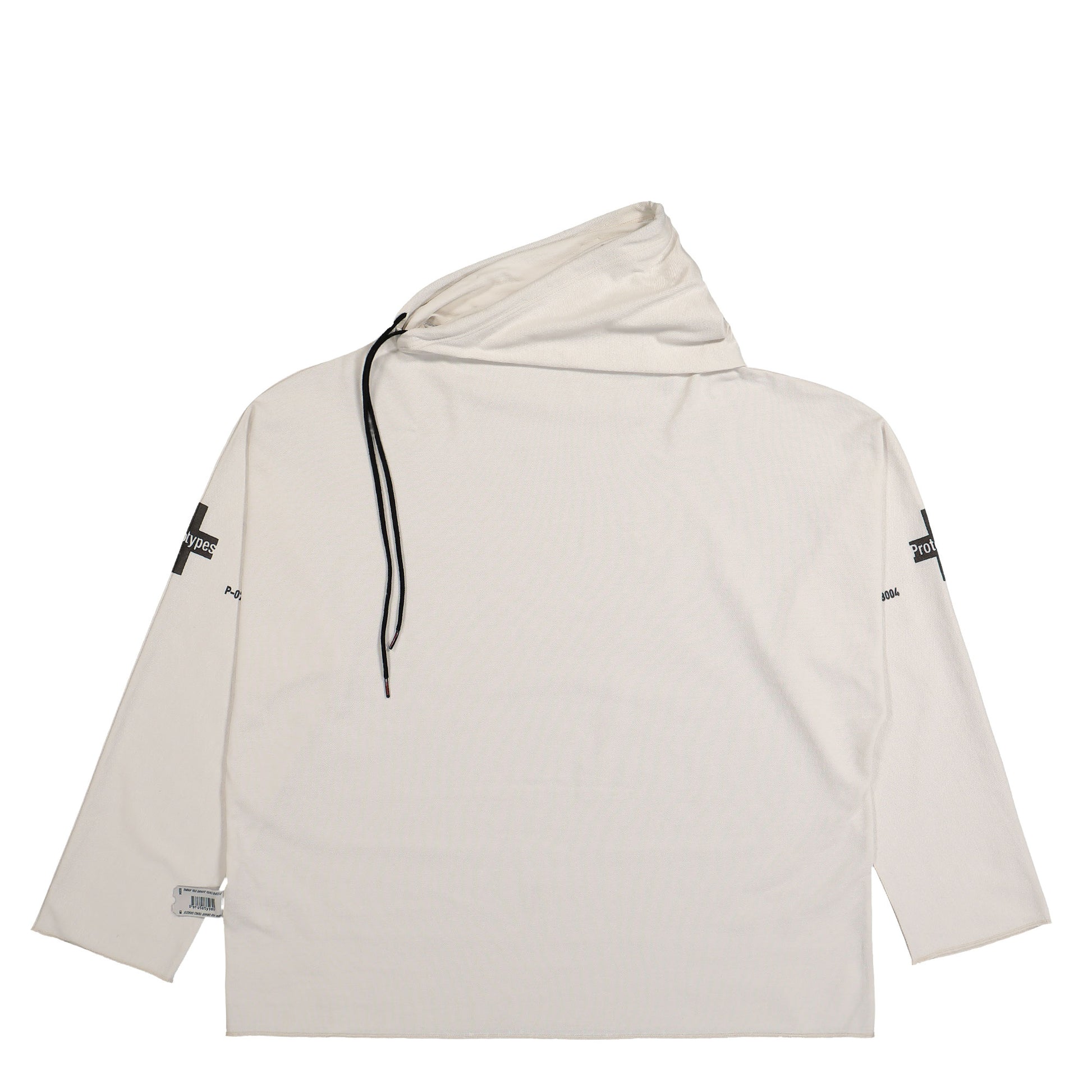 Prototypes Waffle Twisted Hoodie White Detail view 1 | Gate