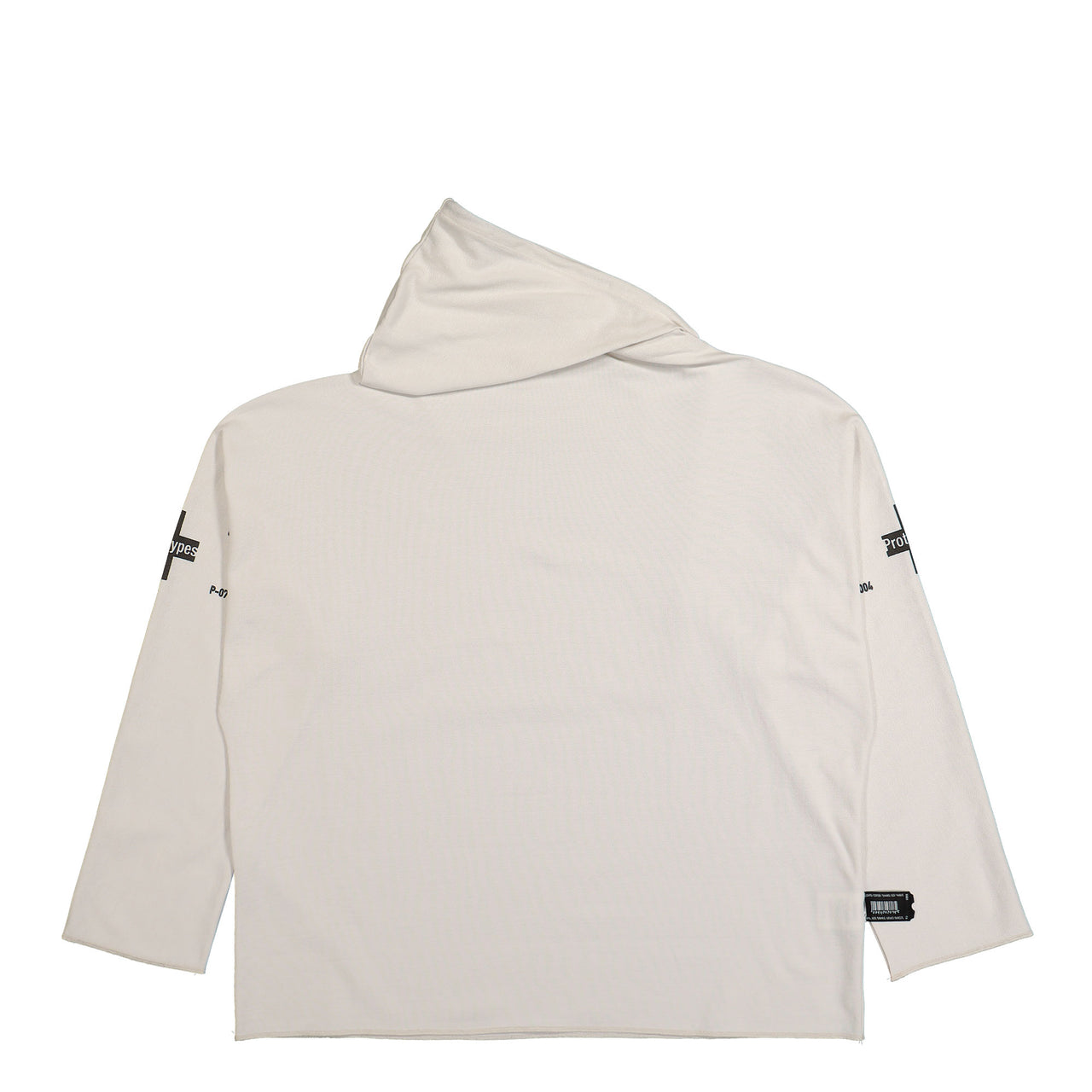 Prototypes Waffle Twisted Hoodie White Detail view 1 | Gate