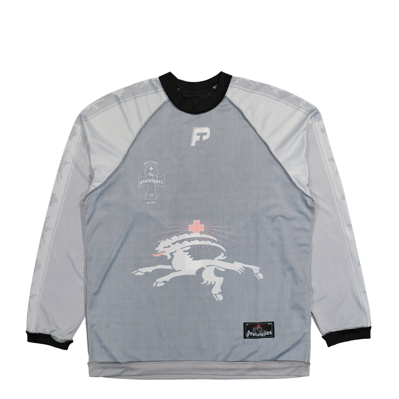 Prototypes Inside Out Football Long Sleeve Grey Detail view 1 | Gate