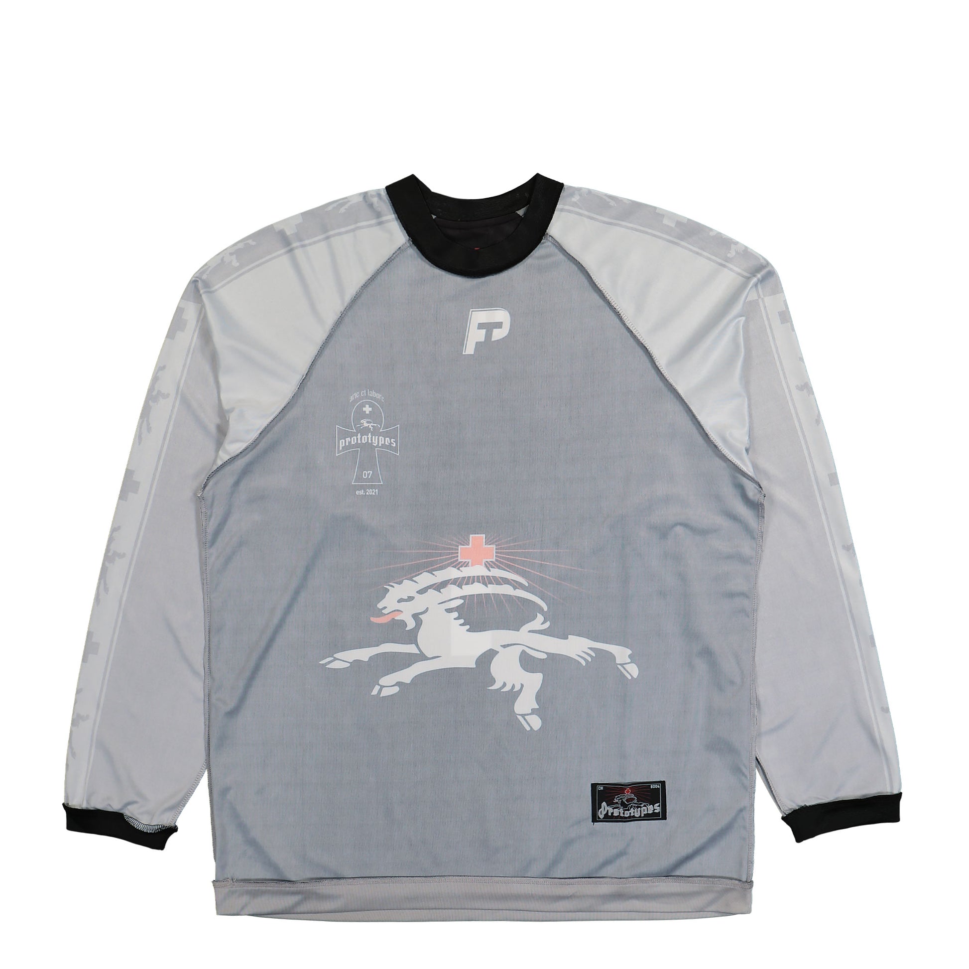 Prototypes Inside Out Football Long Sleeve Grey Detail view 1 | Gate