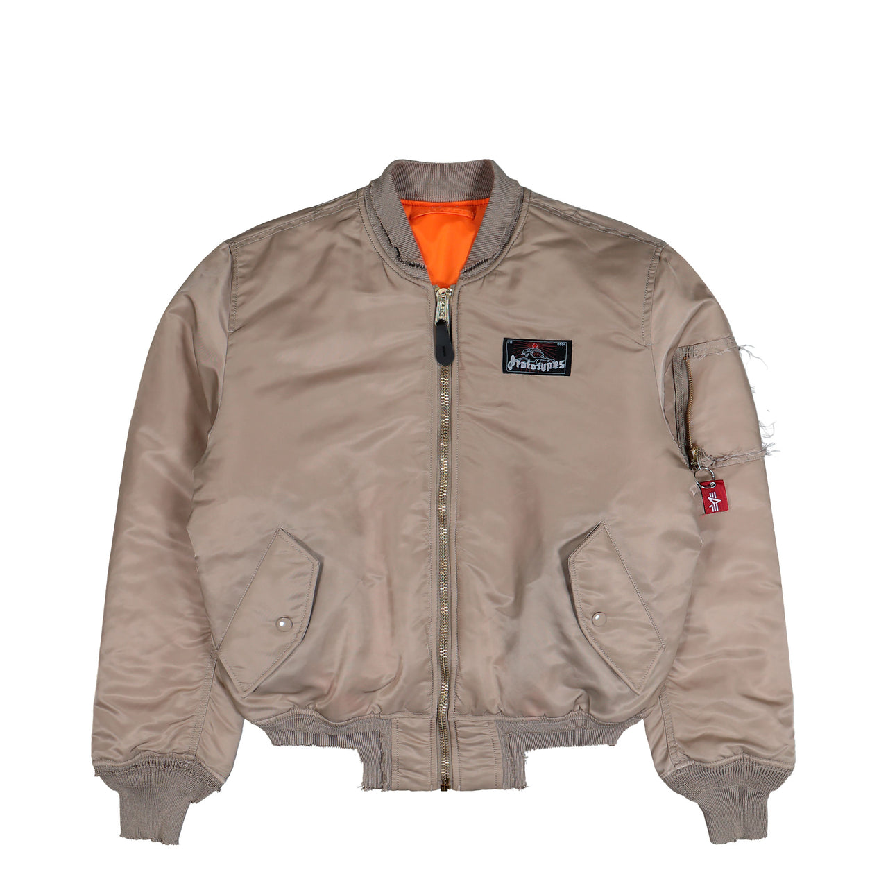 Prototypes Sprayed Prototypes Bomber Sand Jackets PT08OW160USSD Detail View 1 | GATE
