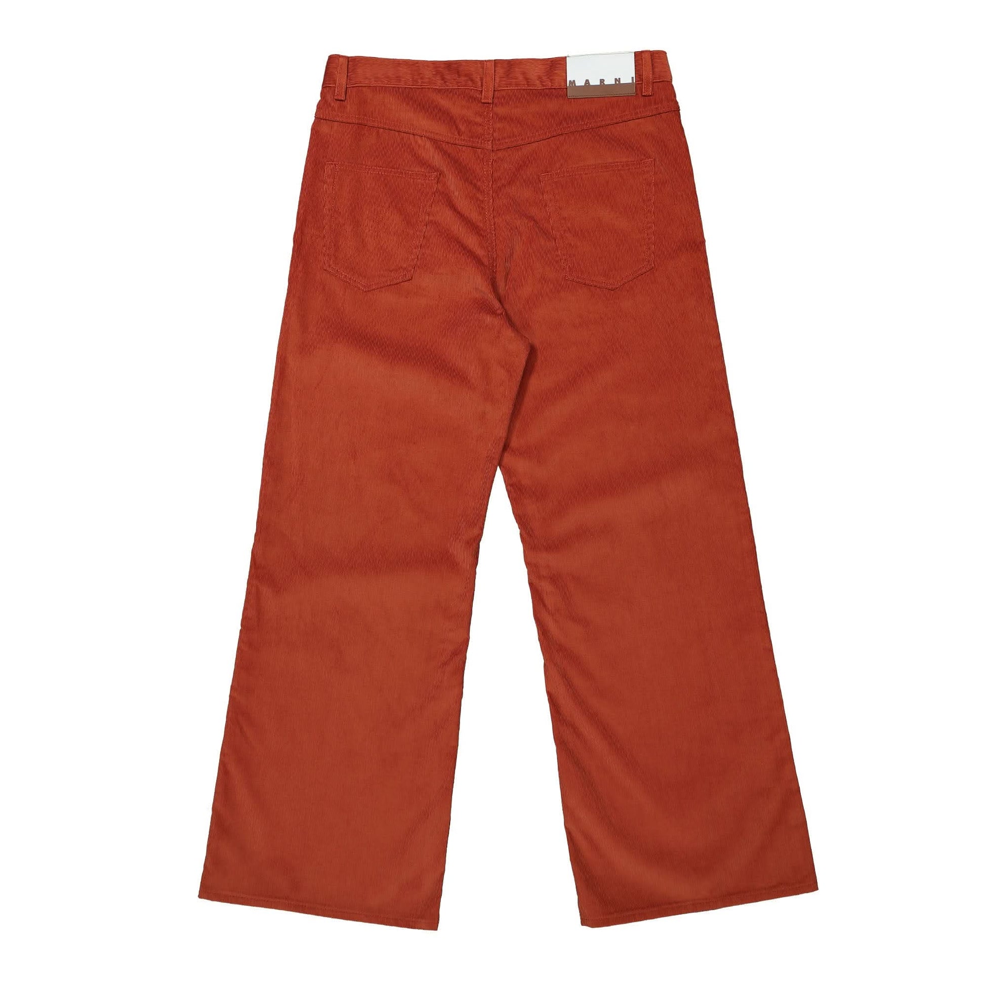 Marni Fine Wale Corduroy Trousers Orange Detail view 2 | Gate