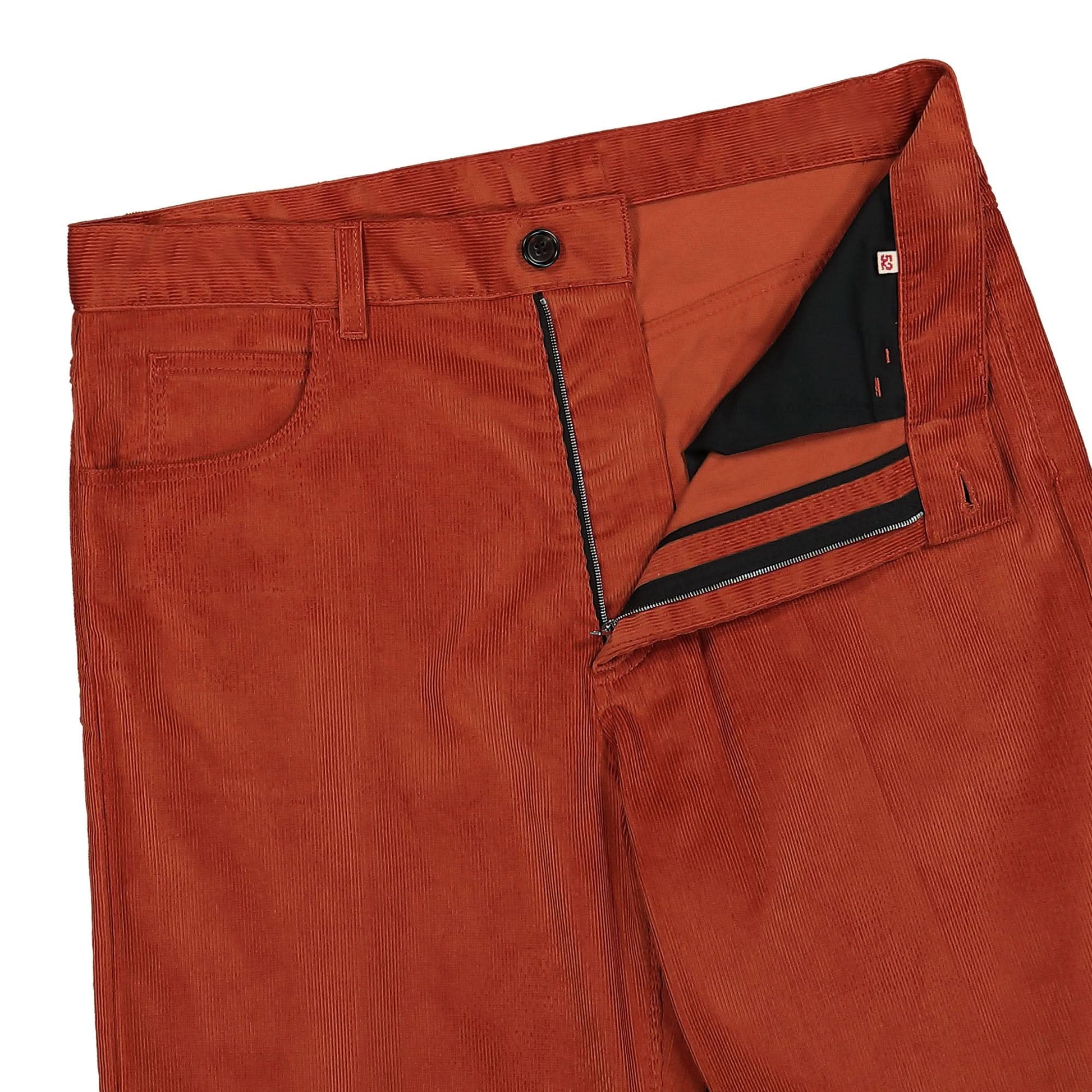 Marni Fine Wale Corduroy Trousers Orange Detail view 4 | Gate