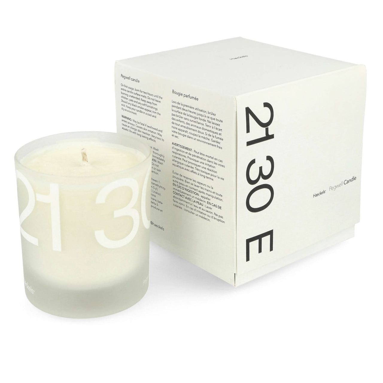 Haeckels Pegwell Candle White Detail view 1 | Gate