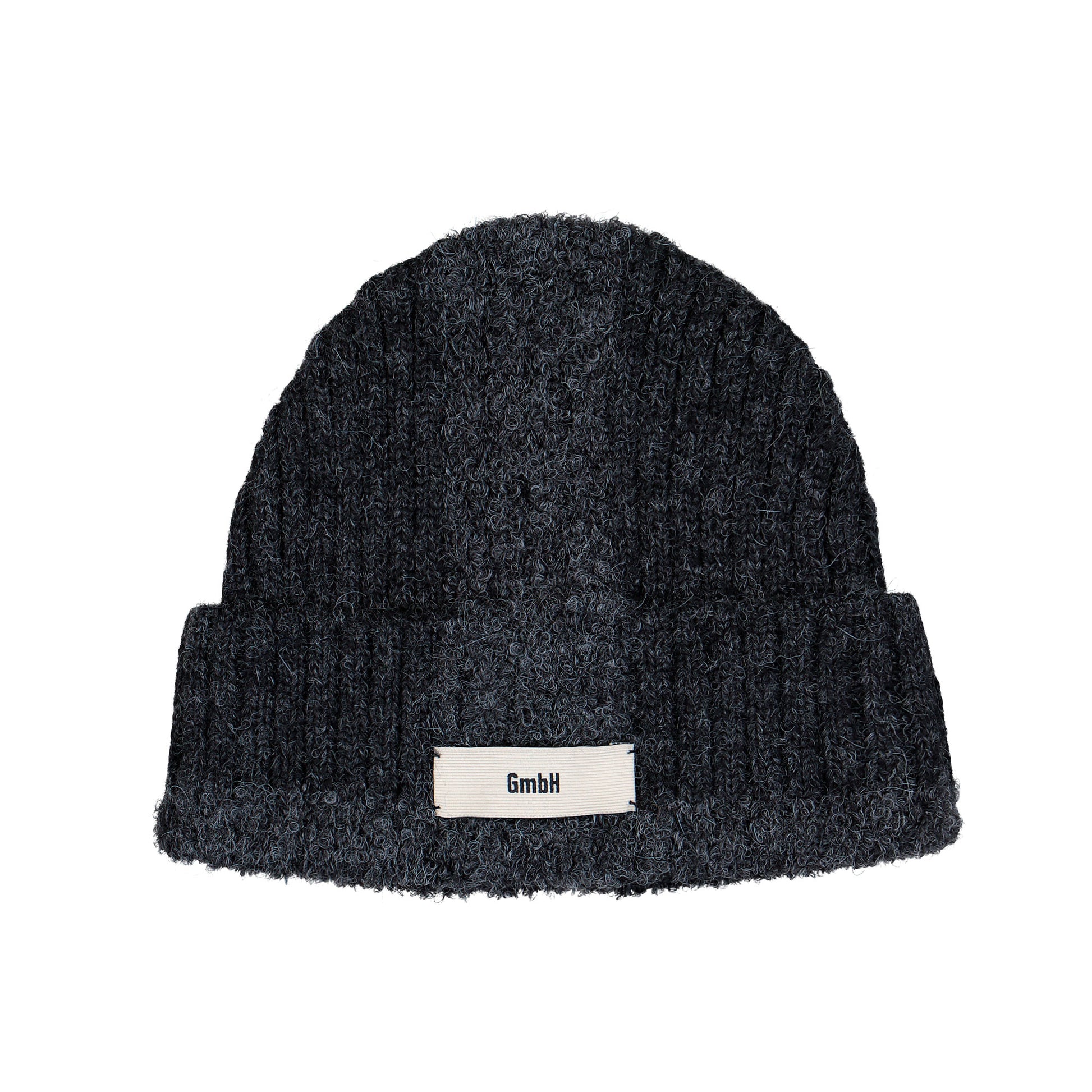 GmbH Knitted Colour Blocked Beanie Dark Grey Beanies Rafiq Detail View 1 | GATE