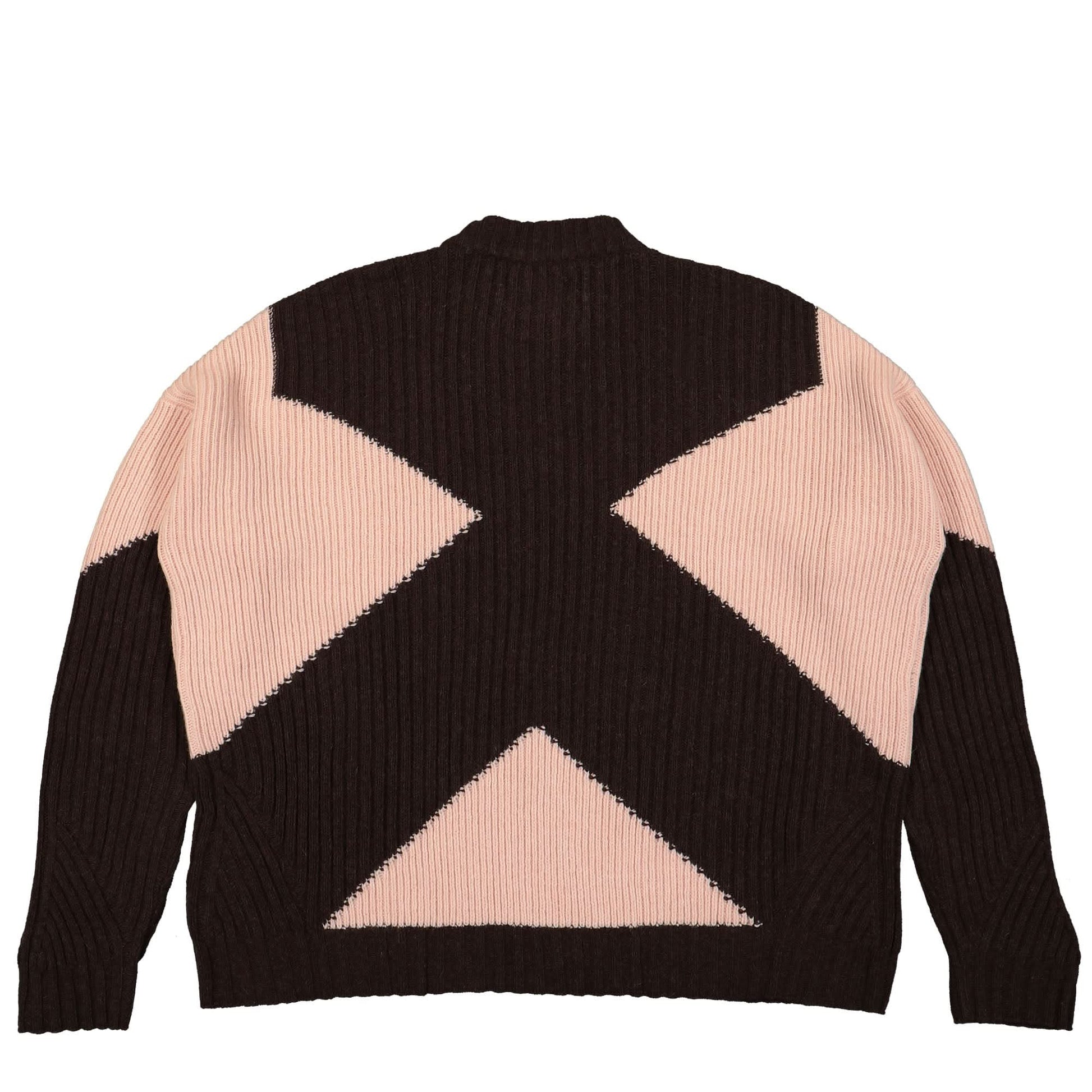 GmbH Knitted Unisex Color Blocked Jumper Brown Detail view 2 | Gate