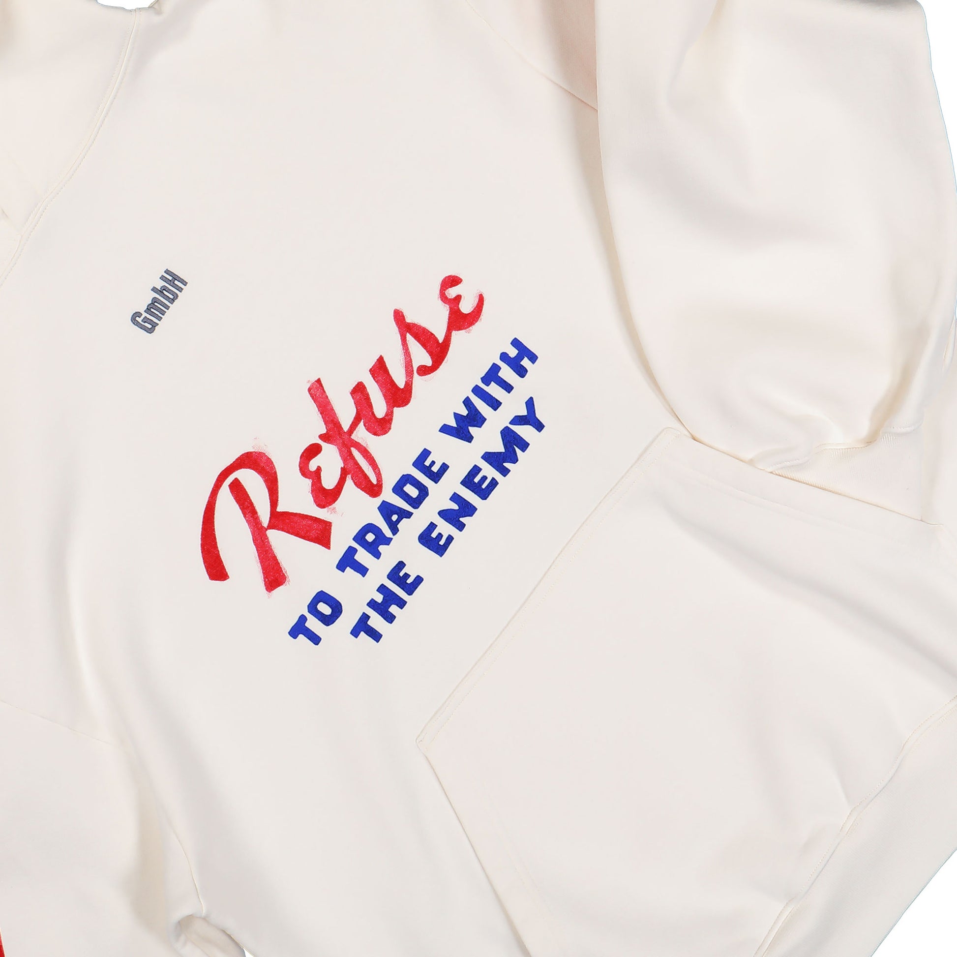 Gmbh Hoodie With Refuse To Trade Print Off White Hoodies Refuse Hoodie1 Detail View 4 | GATE