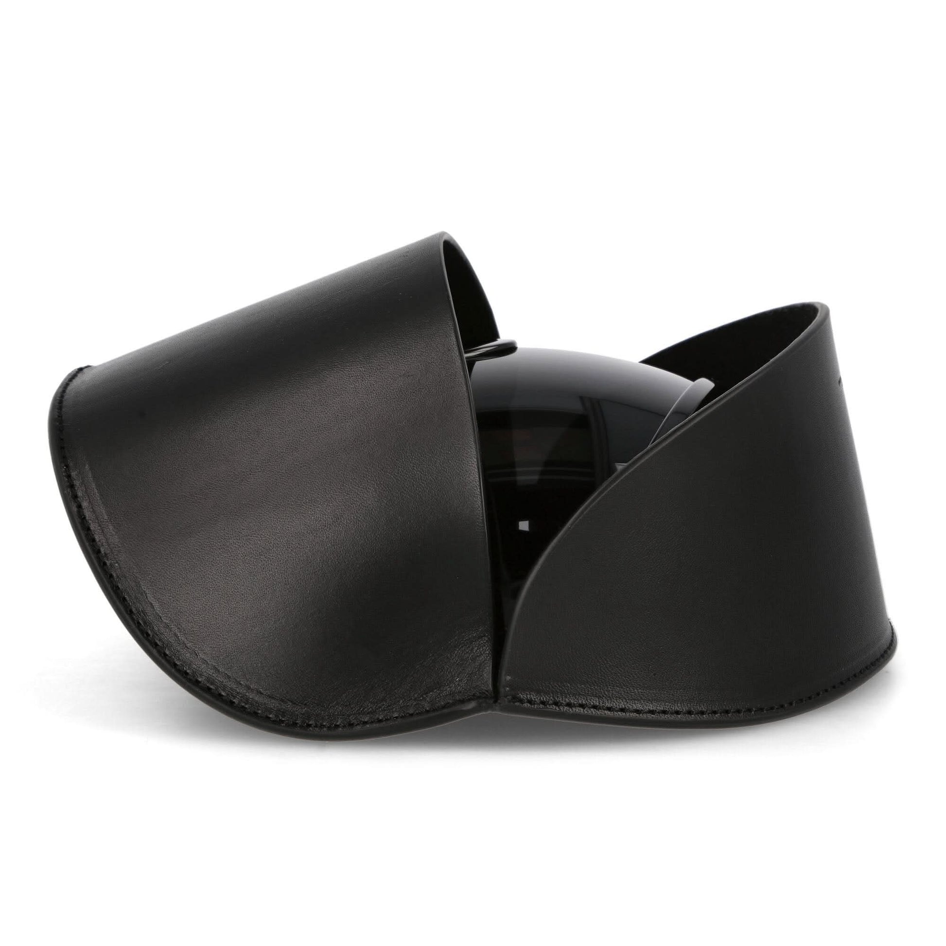 Rick Owens Kriester Shiny Sunglasses Black Detail view 4 | Gate