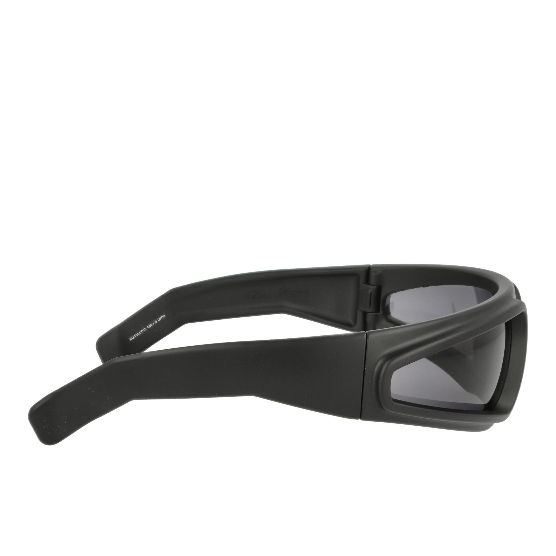 Rick Owens Ryder Sunglasses Black Temple / Black Lens Glasses RG0000012 GBLKB 0909 Detail View 3 | GATE