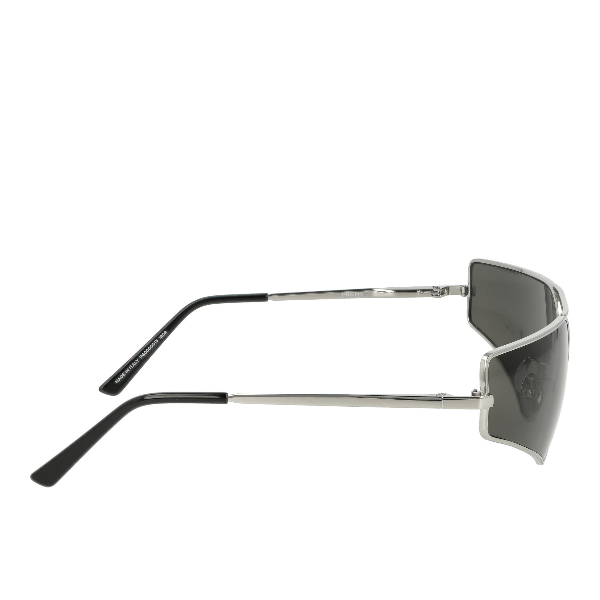 Rick Owens Prong Sunglasses Silver Temple / Black Lens Glasses RG0000015 GSLVB 1809 Detail View 3 | GATE