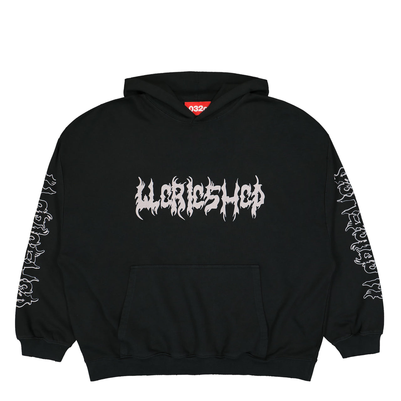 032c Faithless Oversized Hoodie Black Detail view 1 | Gate