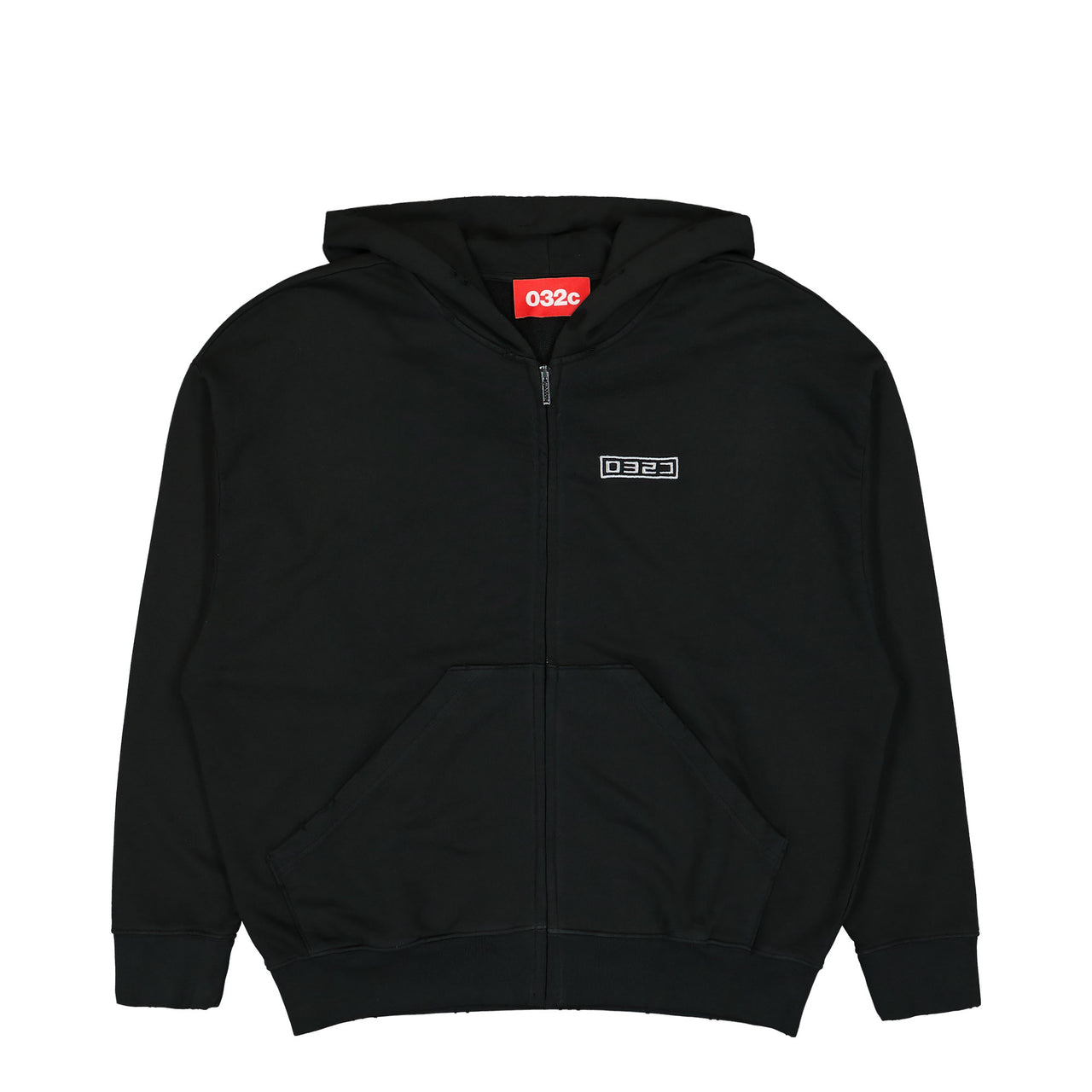 032c Routine Zip Hoodie Black Detail view 1 | Gate