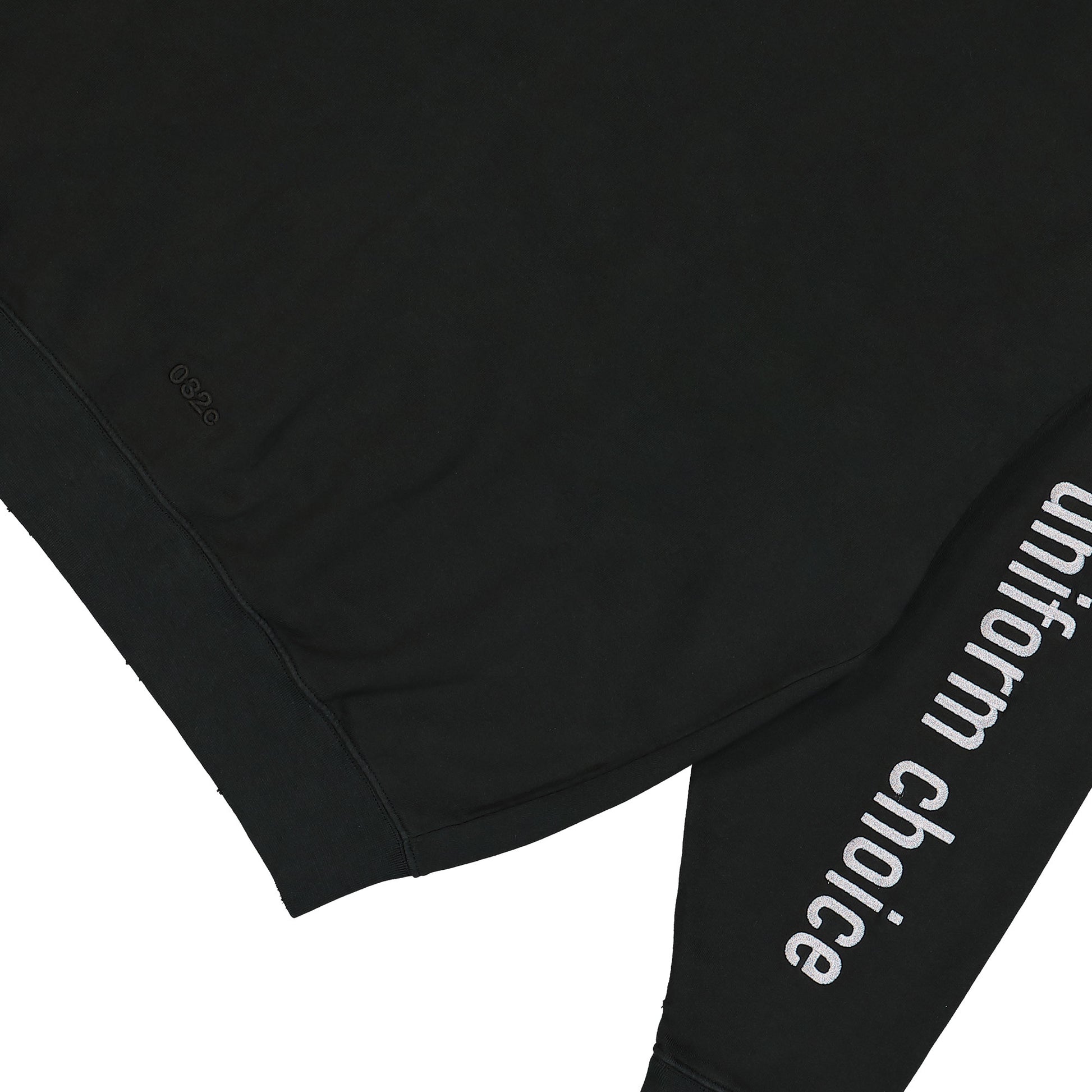 032c Routine Zip Hoodie Black Detail view 5 | Gate