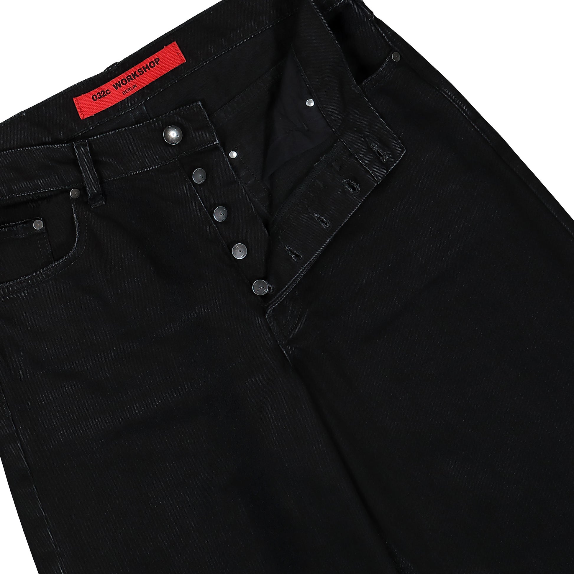 032C Down To Earth Traight Leg Jeans Washed Black Denim S25-URD-1021-050 Detail View 4 | GATE