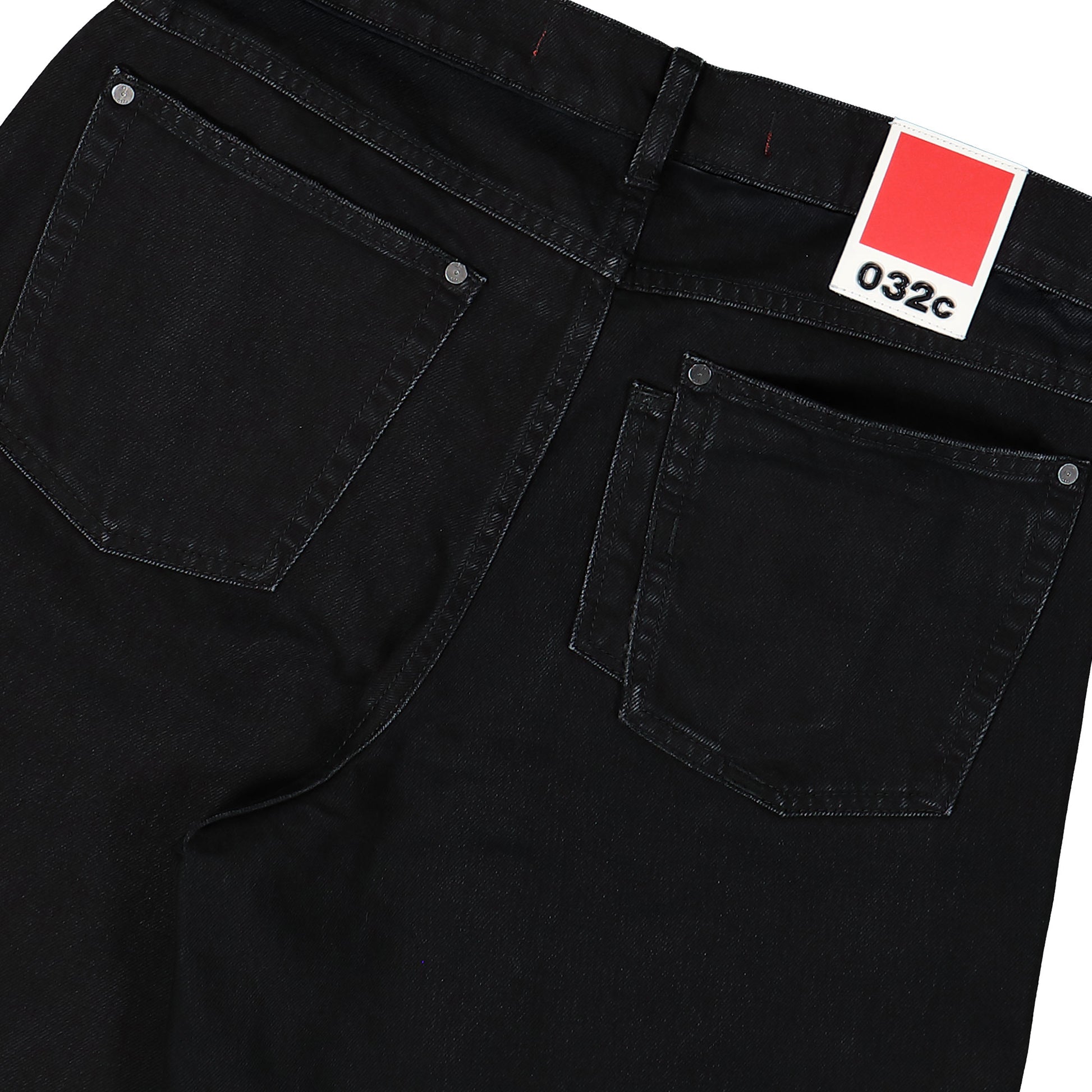 032C Down To Earth Traight Leg Jeans Washed Black Denim S25-URD-1021-050 Detail View 5 | GATE