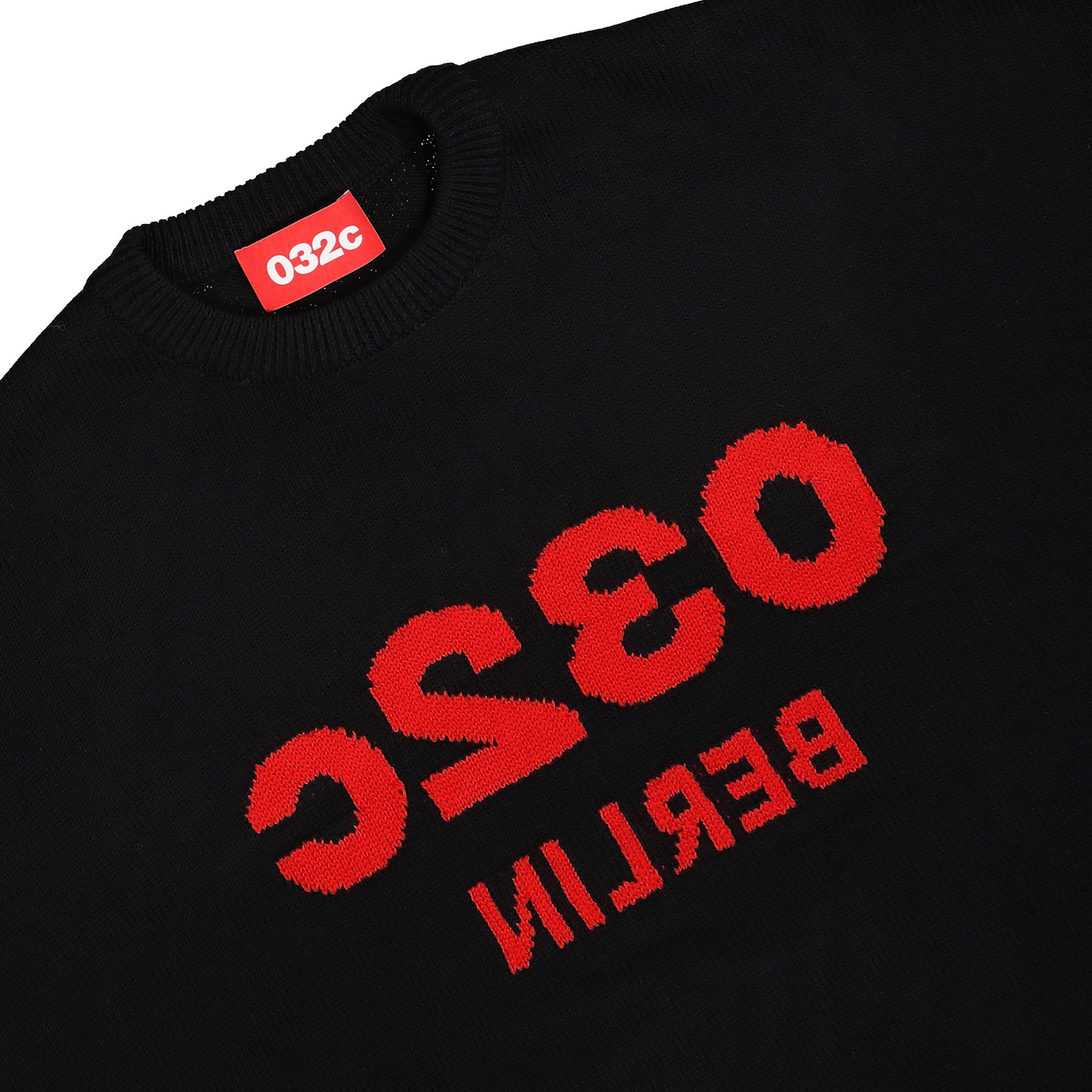 032c Selfie Sweater Black Detail view 3 | Gate