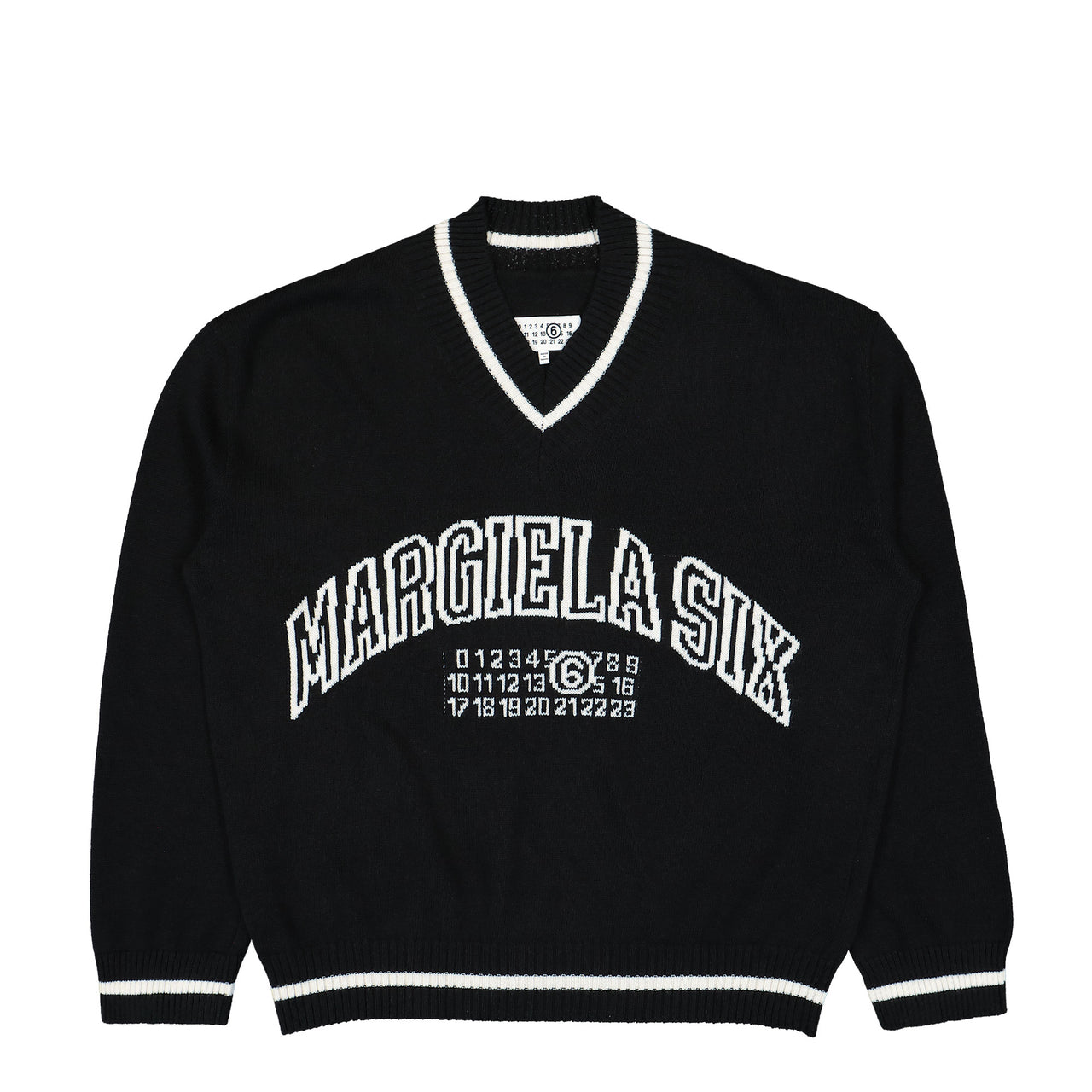 MM6 Maison Margiela V-Neck Black Detail view 1 | Gate