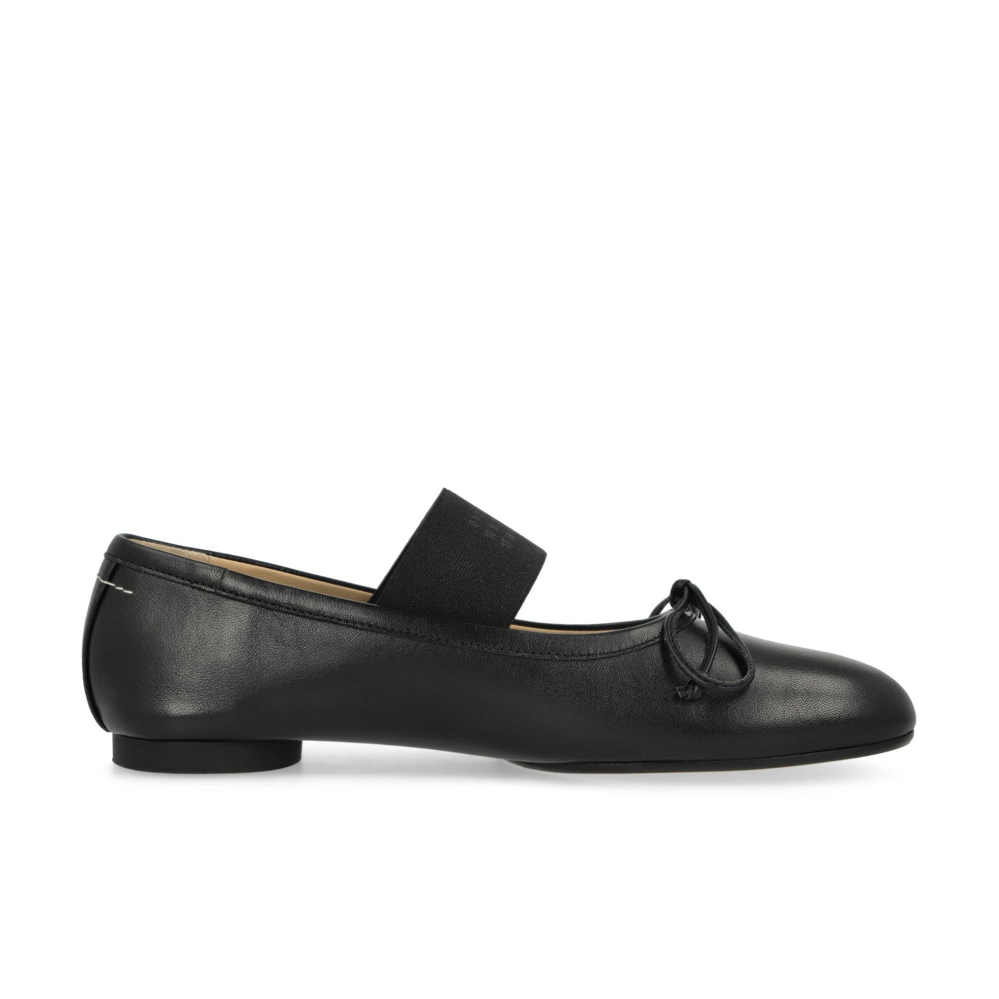 MM6 Maison Margiela Ballet Shoe Black Loafers Detail view 2 | Gate