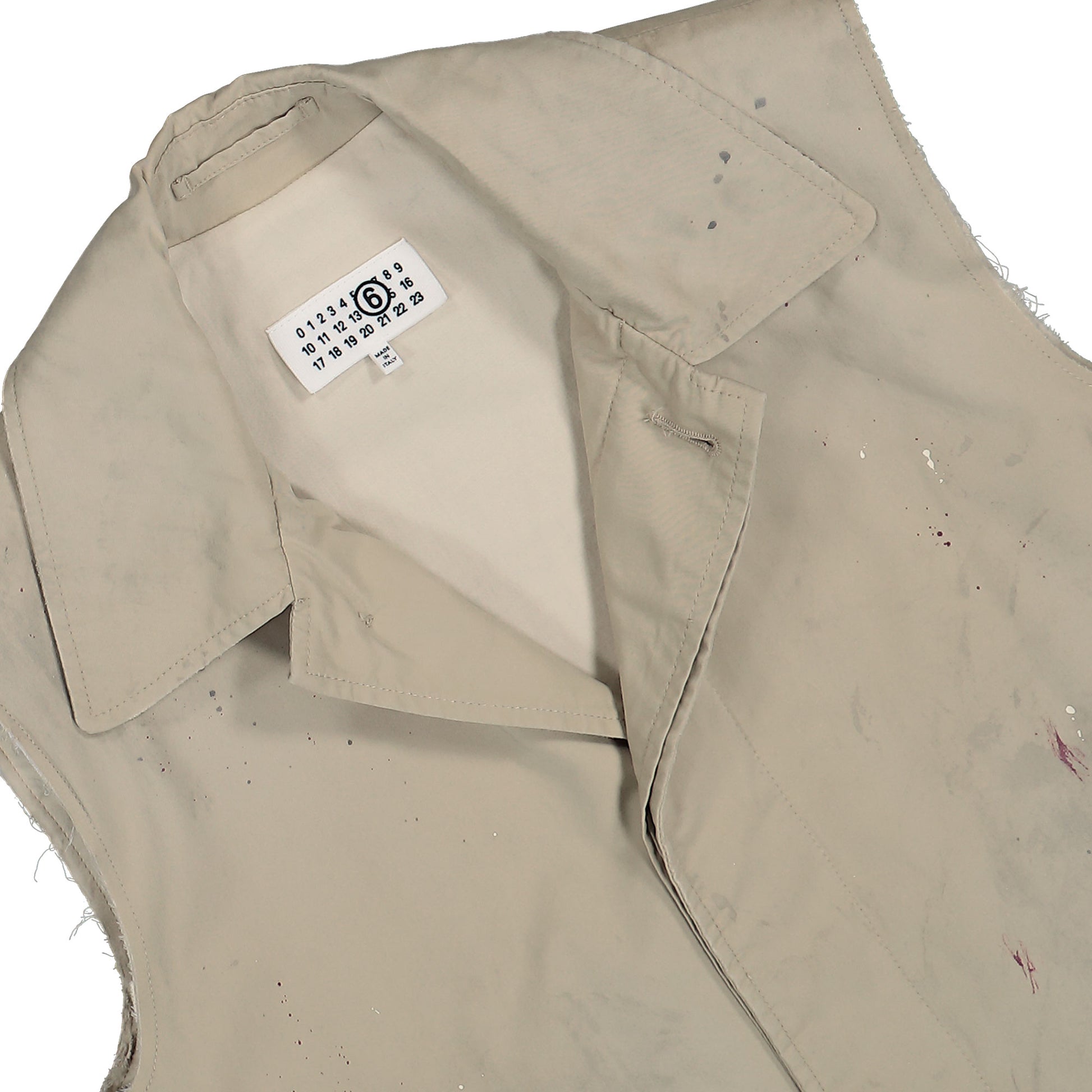 MM6 Maison Margiela Waistcoat Beige Detail view 3 | Gate