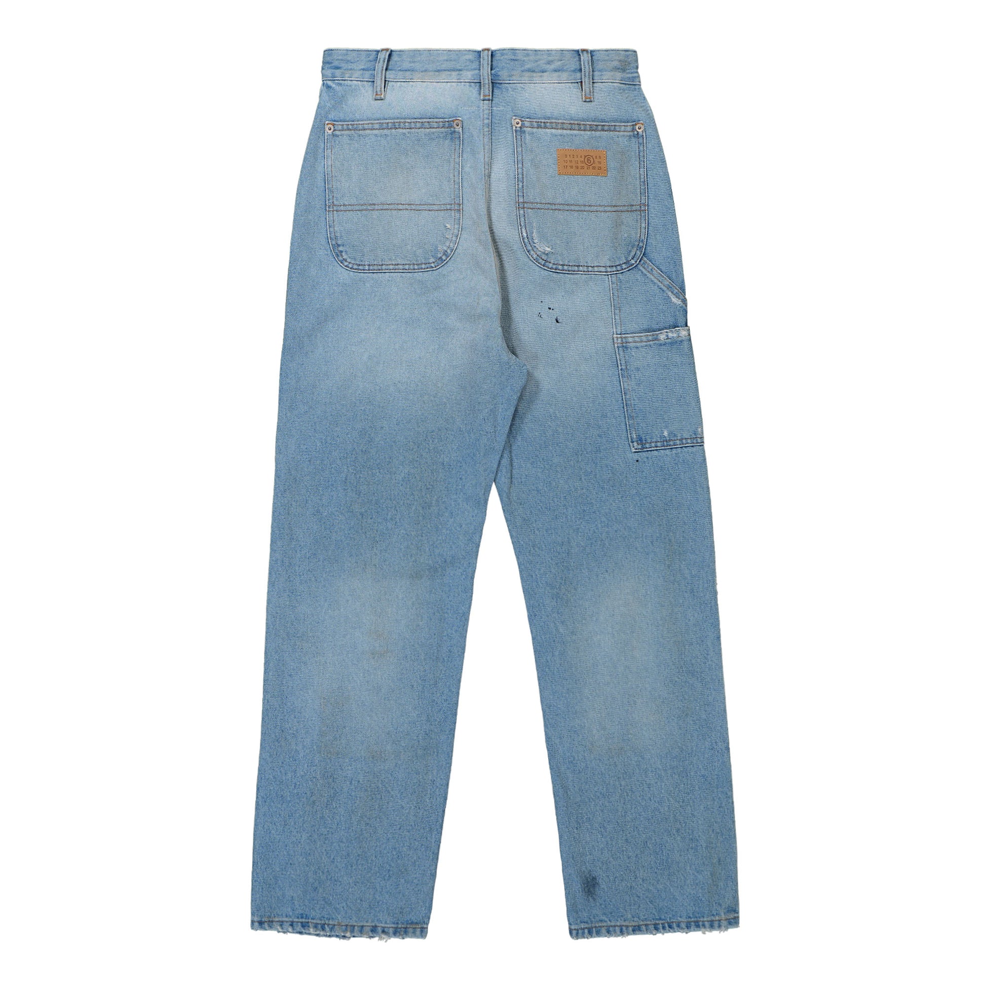 MM6 Maison Margiela Pants 5 Pockets Blue Detail view 3 | Gate