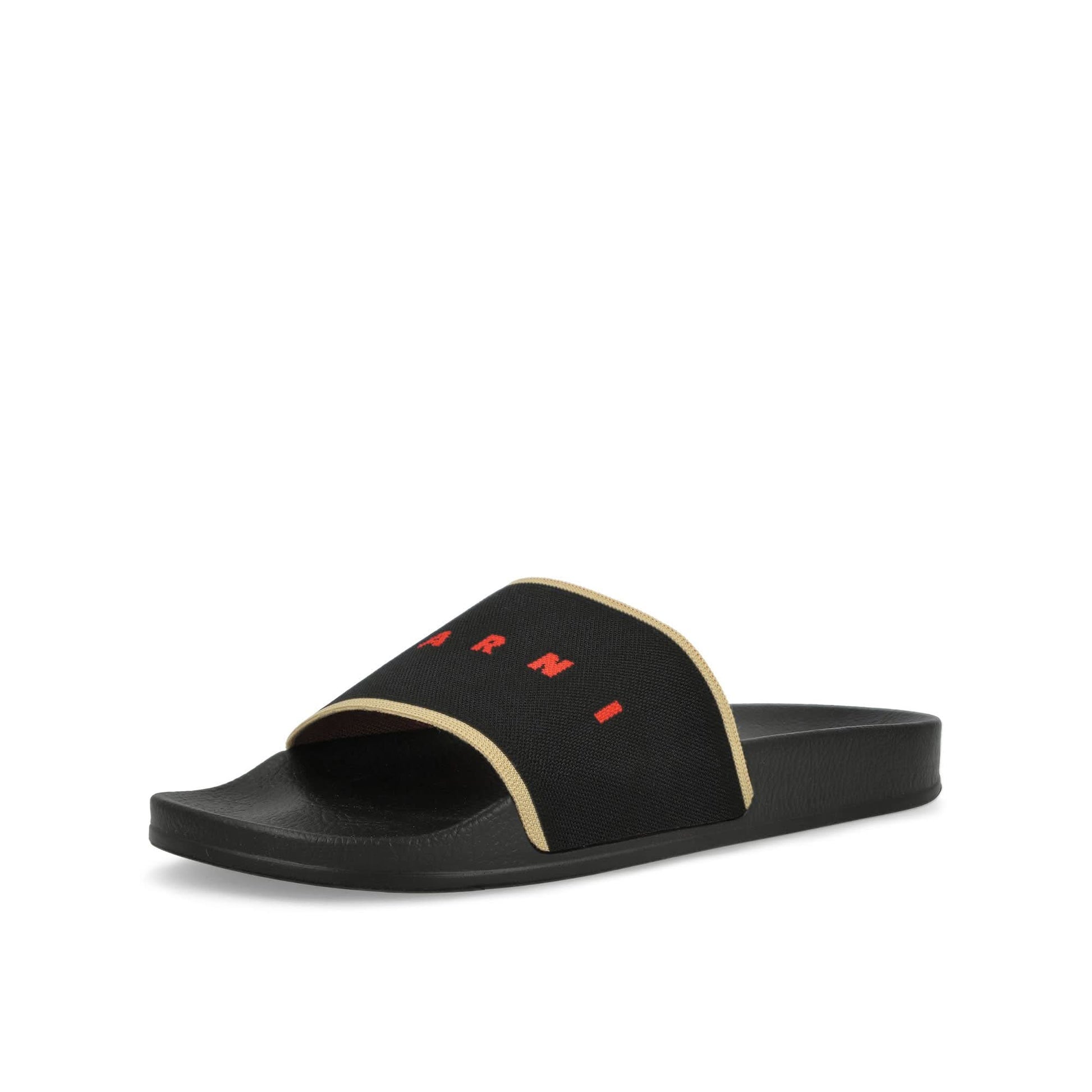 Marni Rubber Slide Black Slides Detail view 4 | Gate