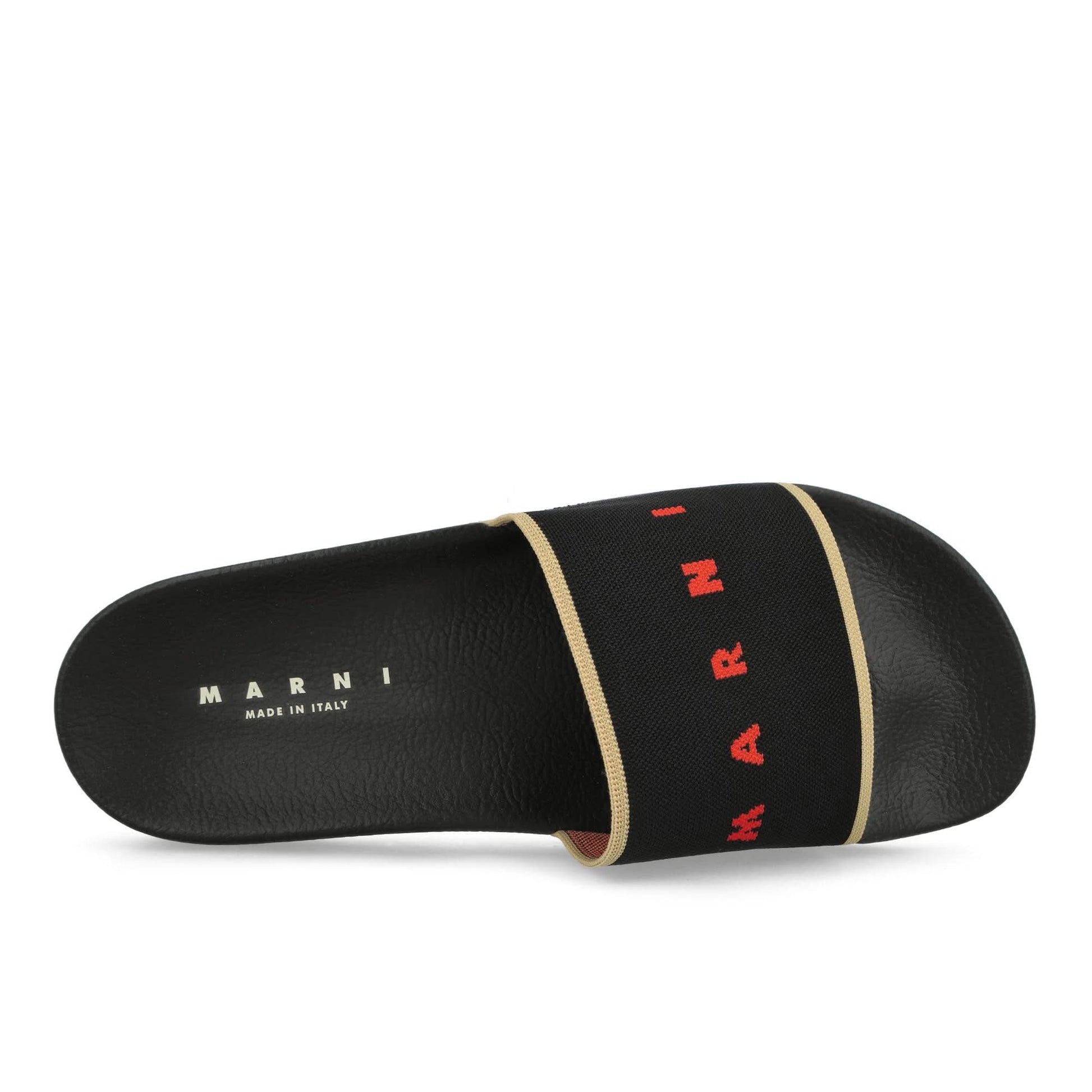 Marni Rubber Slide Black Slides Detail view 5 | Gate