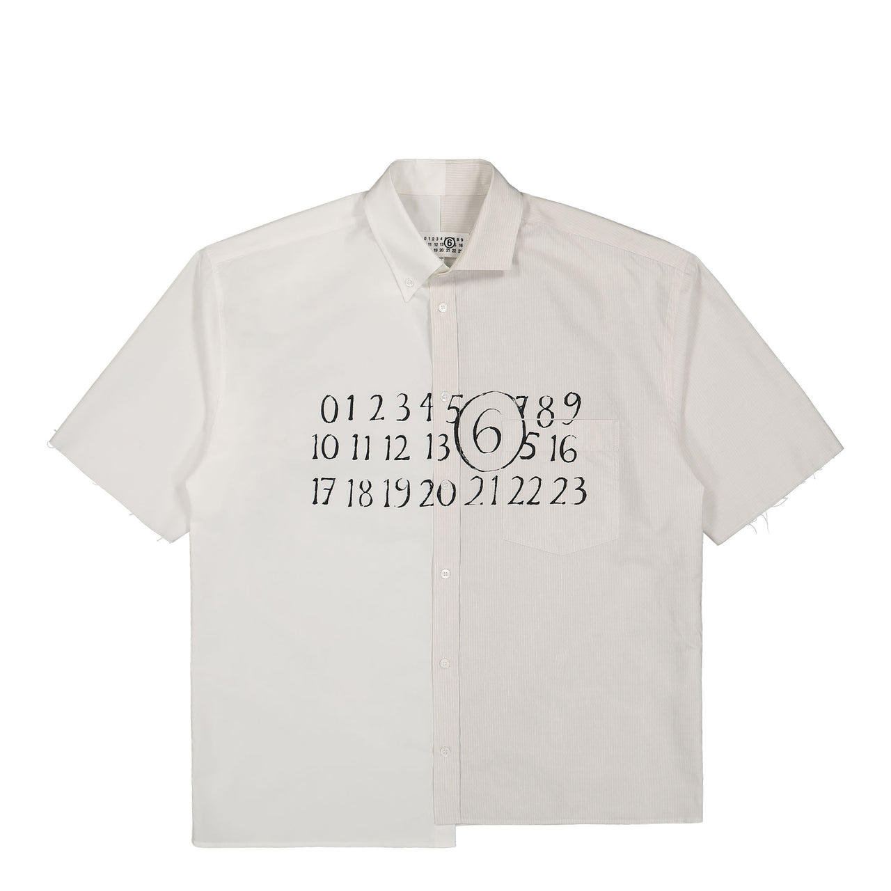 MM6 Maison Margiela Short-sleeved Shirt Beige Detail view 1 | Gate