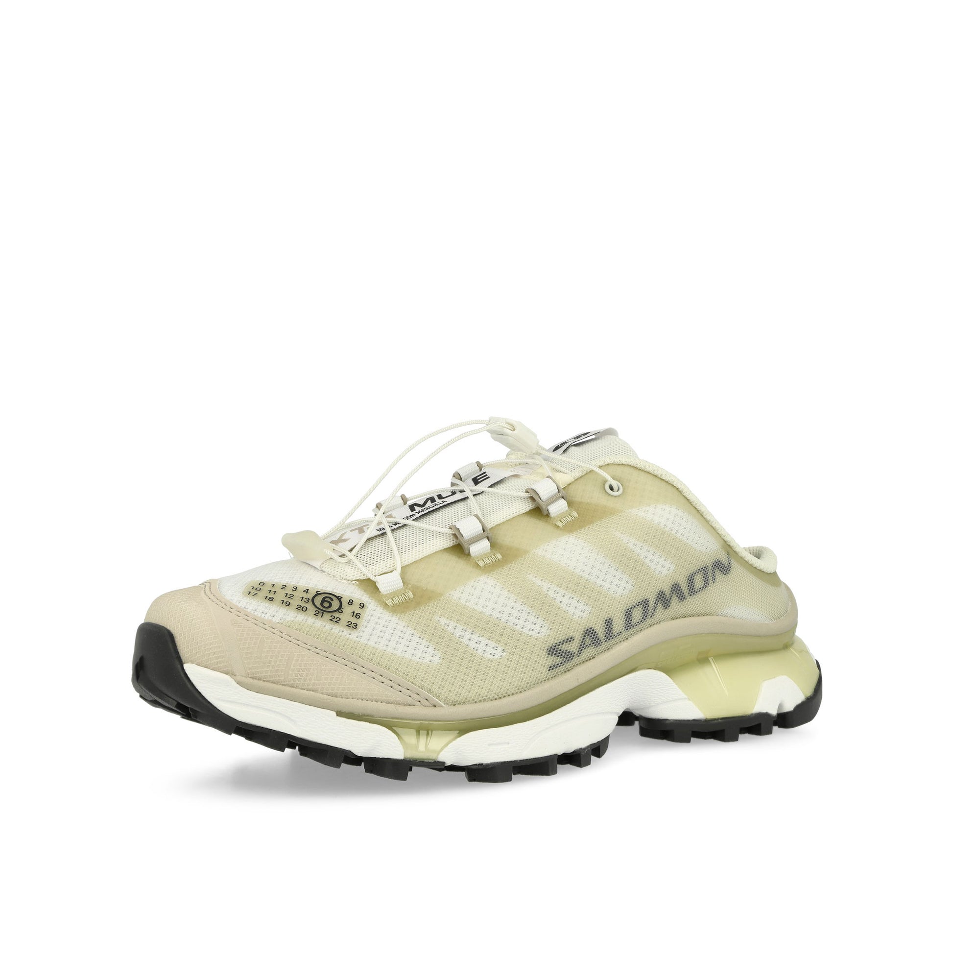 Salomon MM6 Maison Margiela x Salomon XT4 Mule 2 MM6 White / Green Haze / Silver Cloud Slides SH1WS0017-P8163-HA744 Detail View 4 | GATE