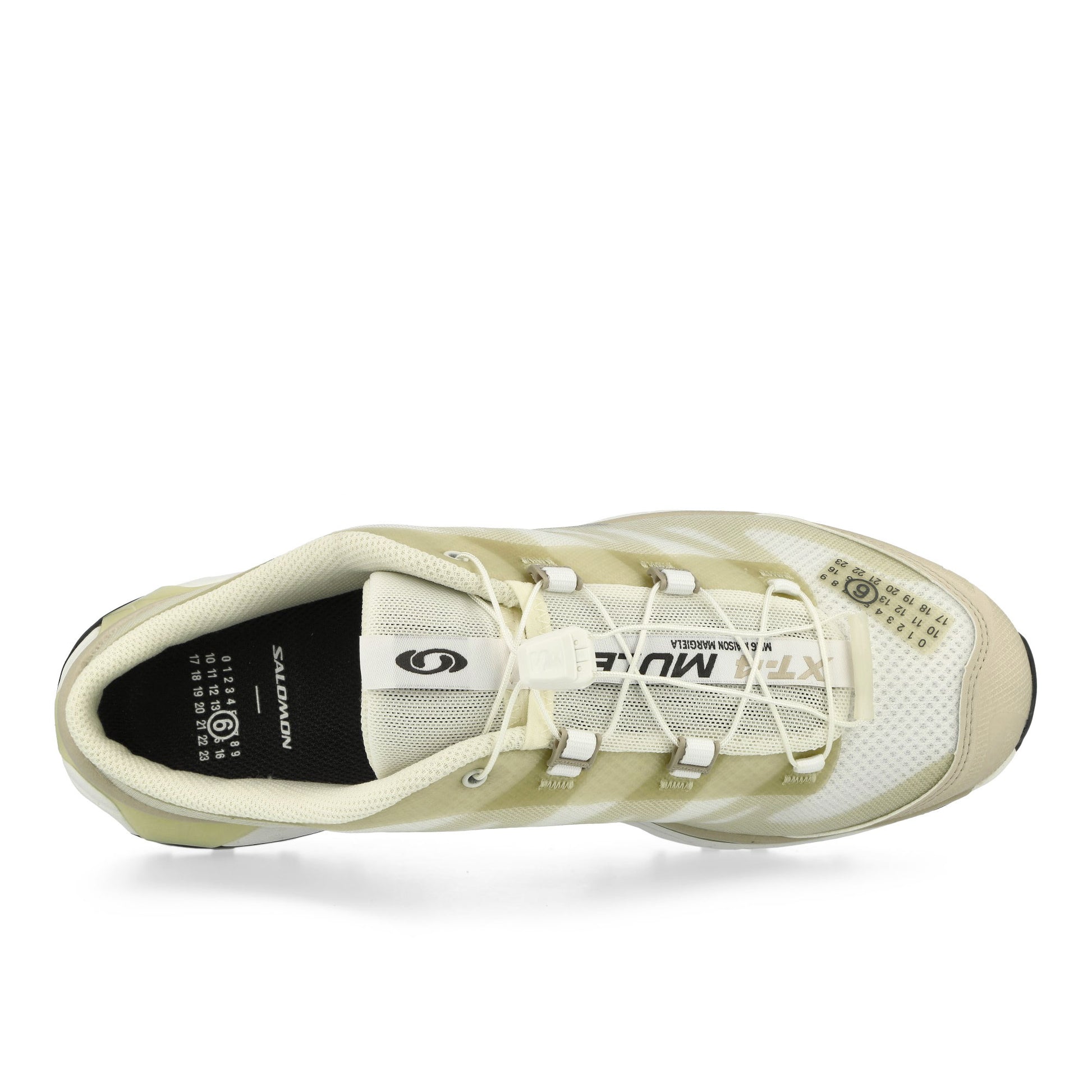 Salomon MM6 Maison Margiela x Salomon XT4 Mule 2 MM6 White / Green Haze / Silver Cloud Slides SH1WS0017-P8163-HA744 Detail View 5 | GATE