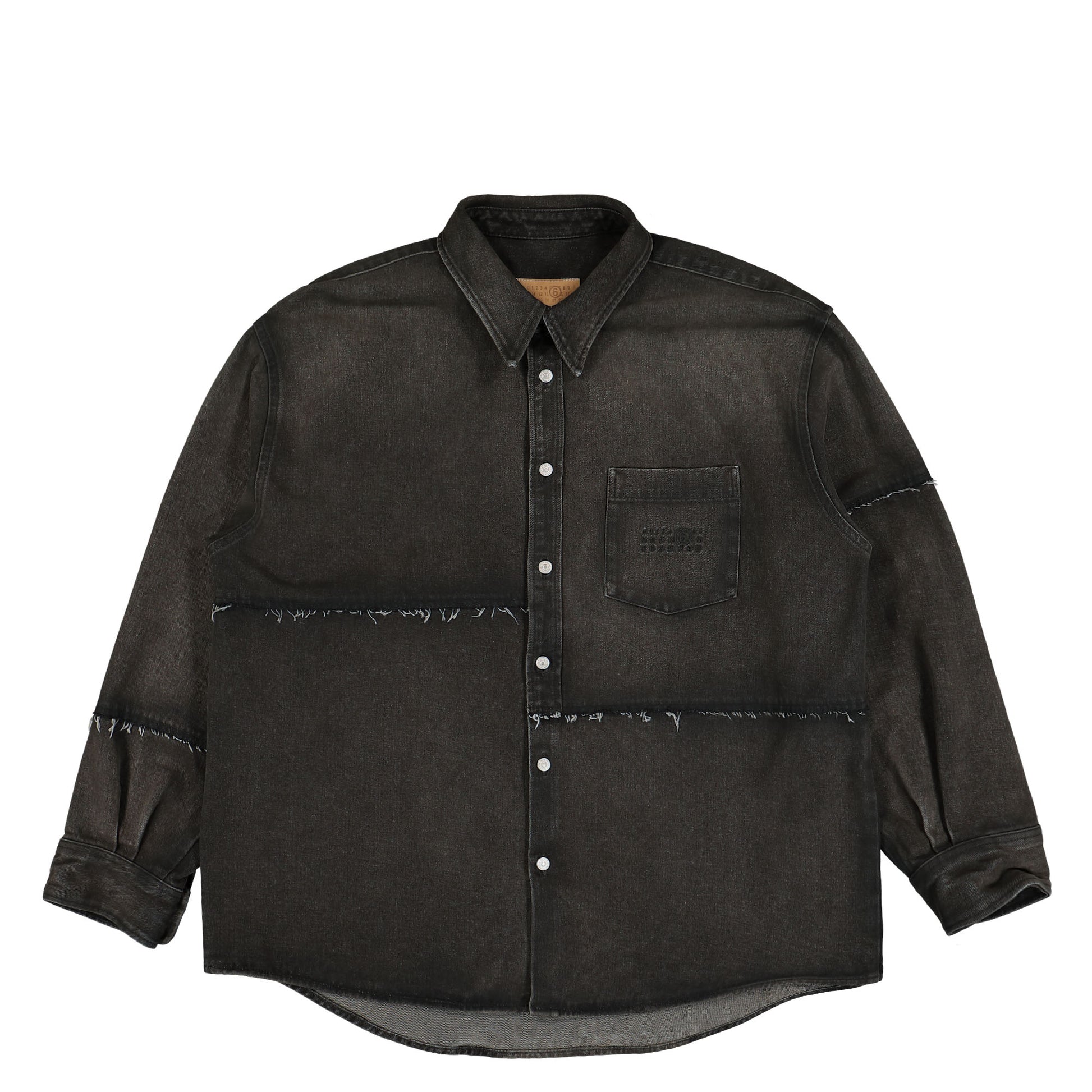 MM6 Maison Margiela Long-sleeved Shirt Grey Detail view 1 | Gate