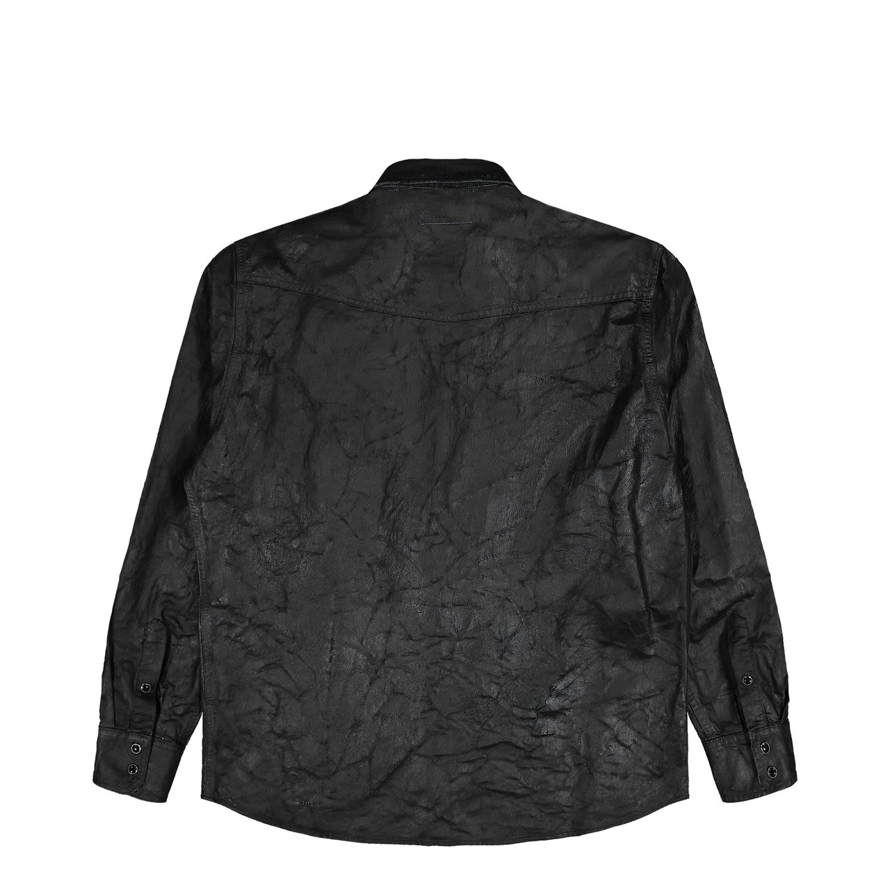 MM6 Maison Margiela Long-sleeved Shirt Black Shirts SH2DT0033 M30029 963 Detail View 1 | GATE
