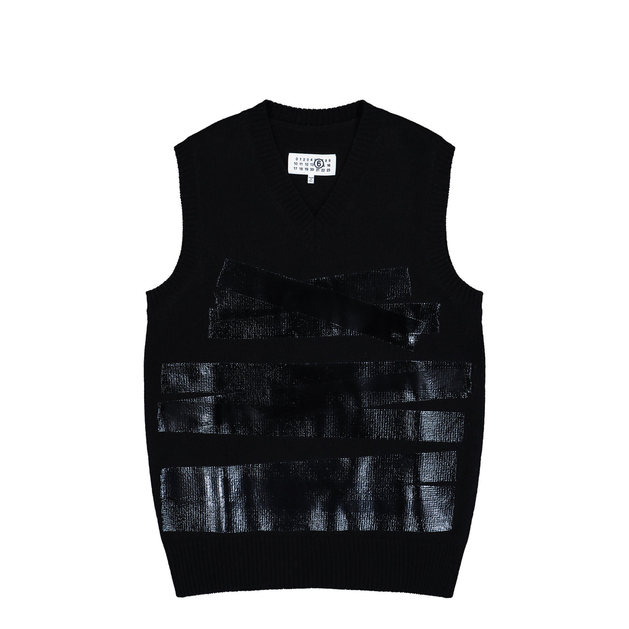 MM6 Maison Margiela Gilet Black Vests SH2FB0022 M13167 900S Detail View 1 | GATE