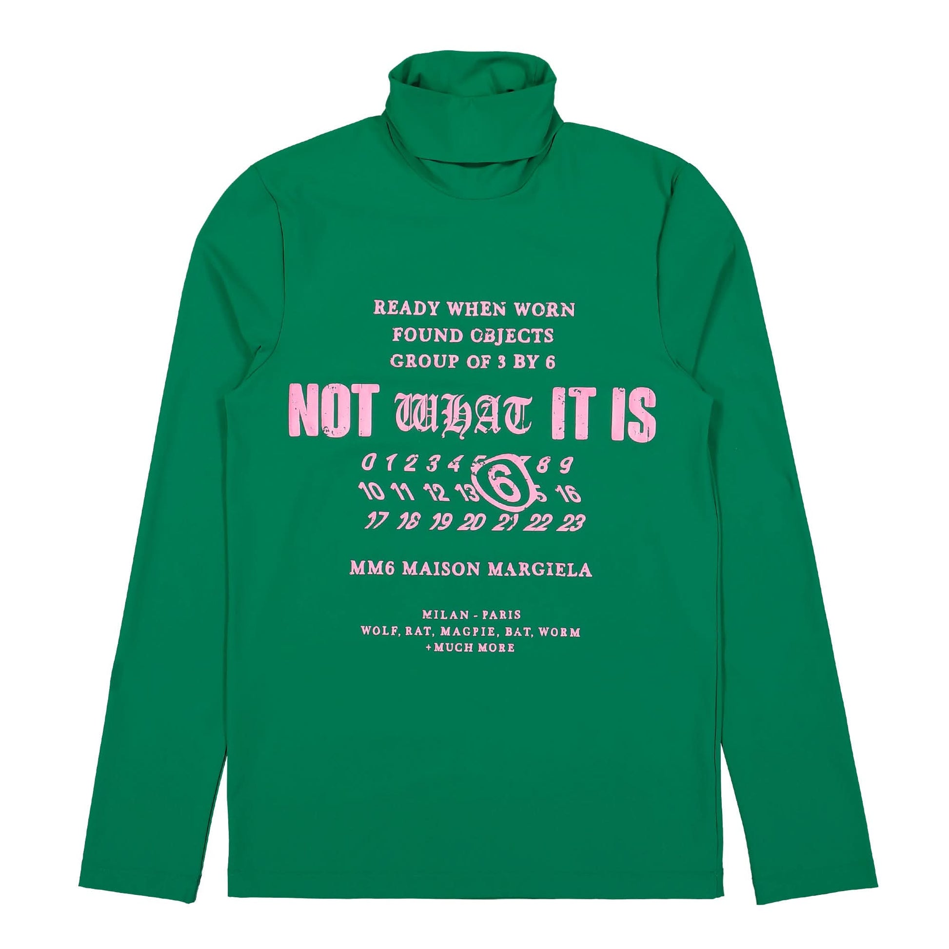 MM6 Maison Margiela Long-sleeved Top Green Detail view 1 | Gate