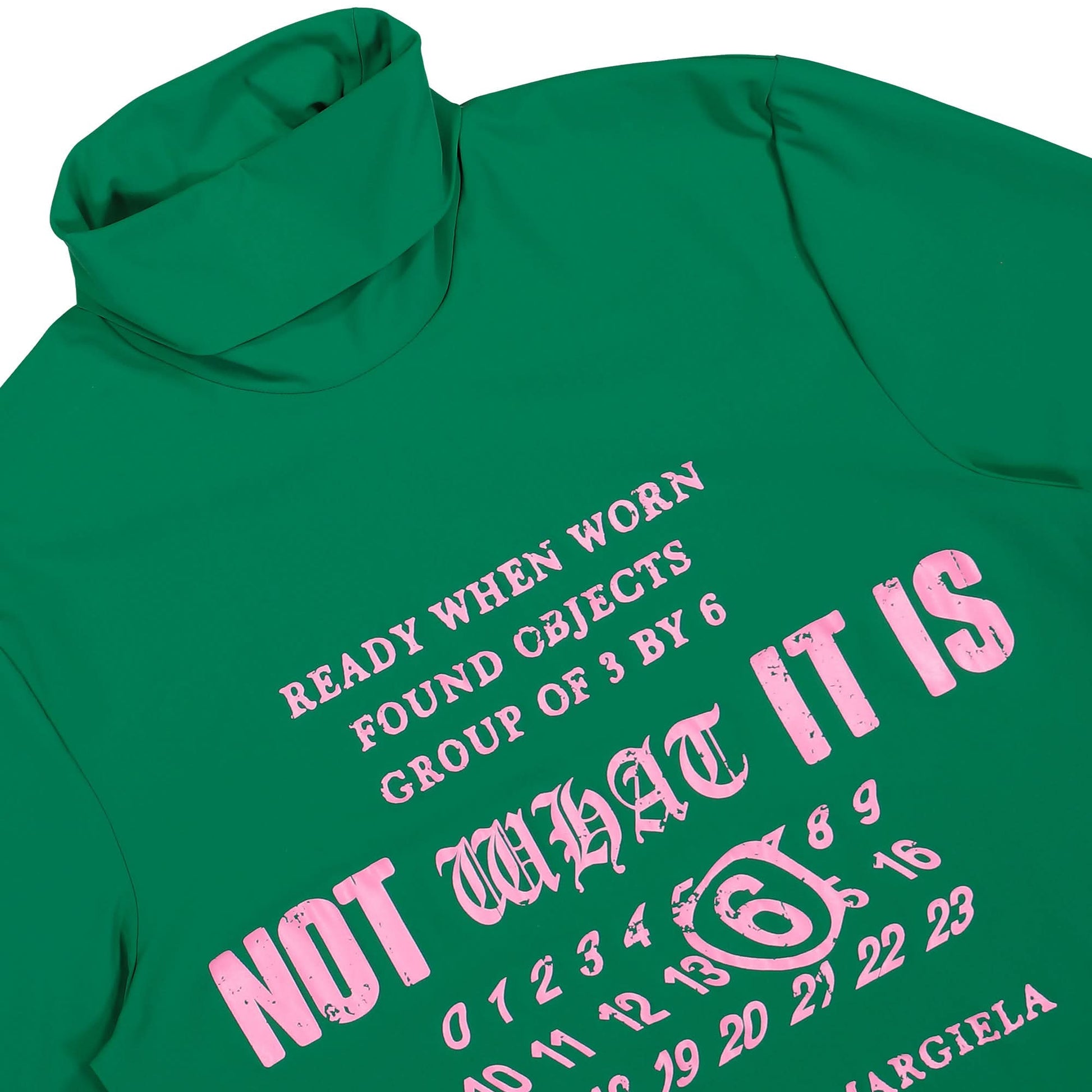 MM6 Maison Margiela Long-sleeved Top Green Detail view 3 | Gate