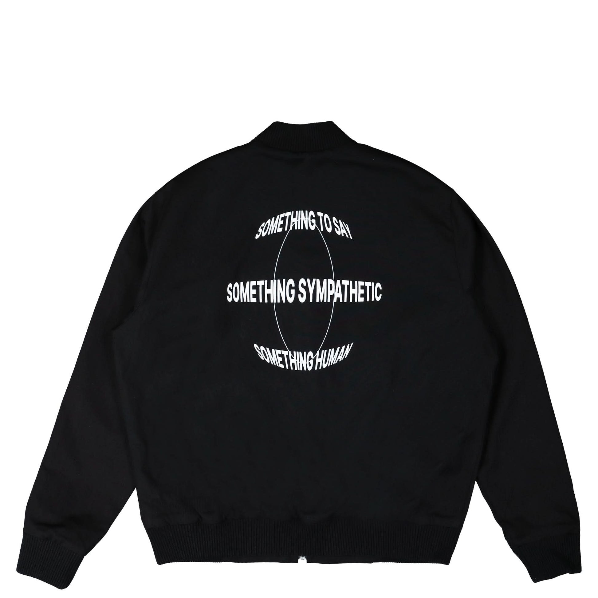 Fred Perry Printed Bomber Jacket Black Detail view 2 | Gate