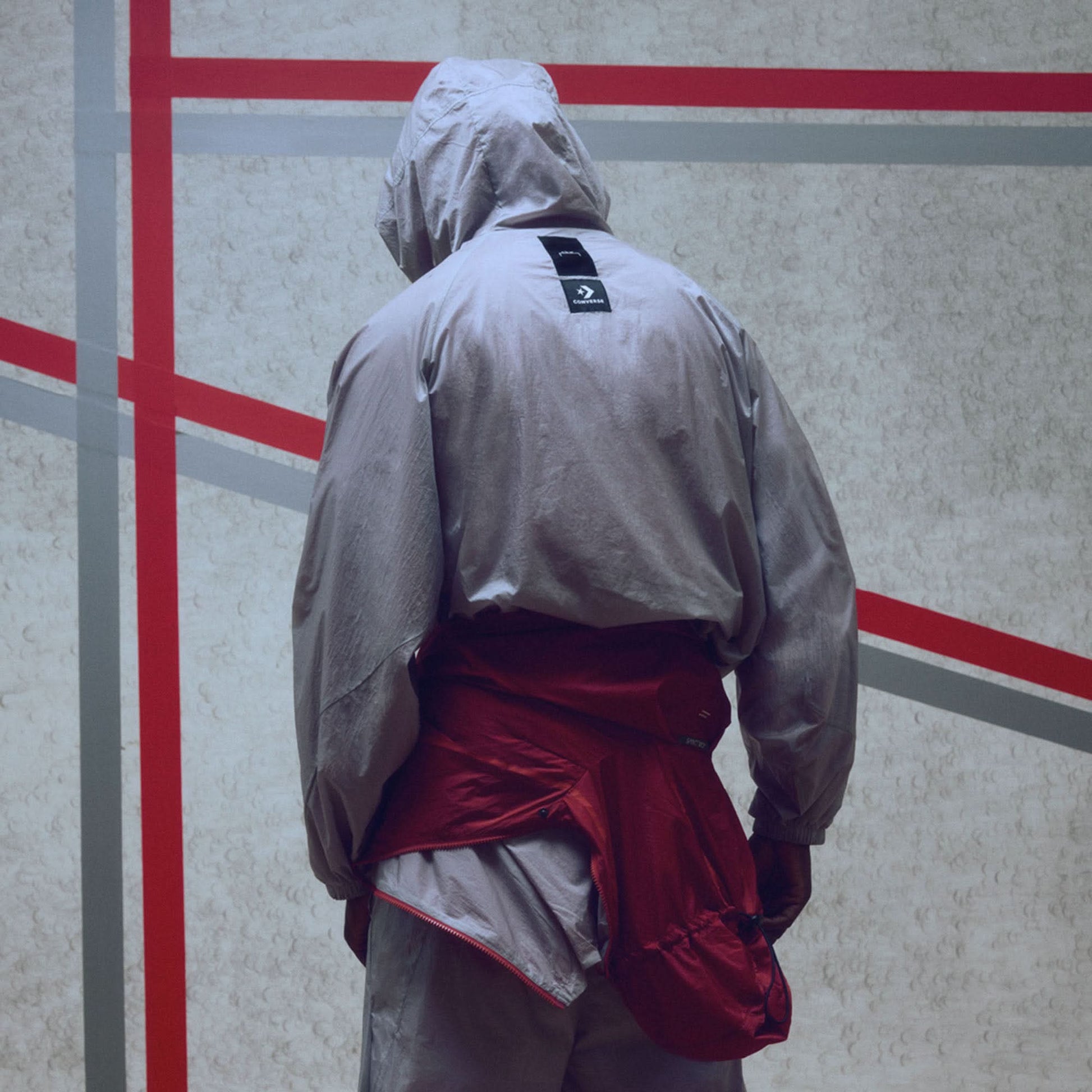 A COLD WALL Wind Jacket Red,Grey Detail view 3 | Gate
