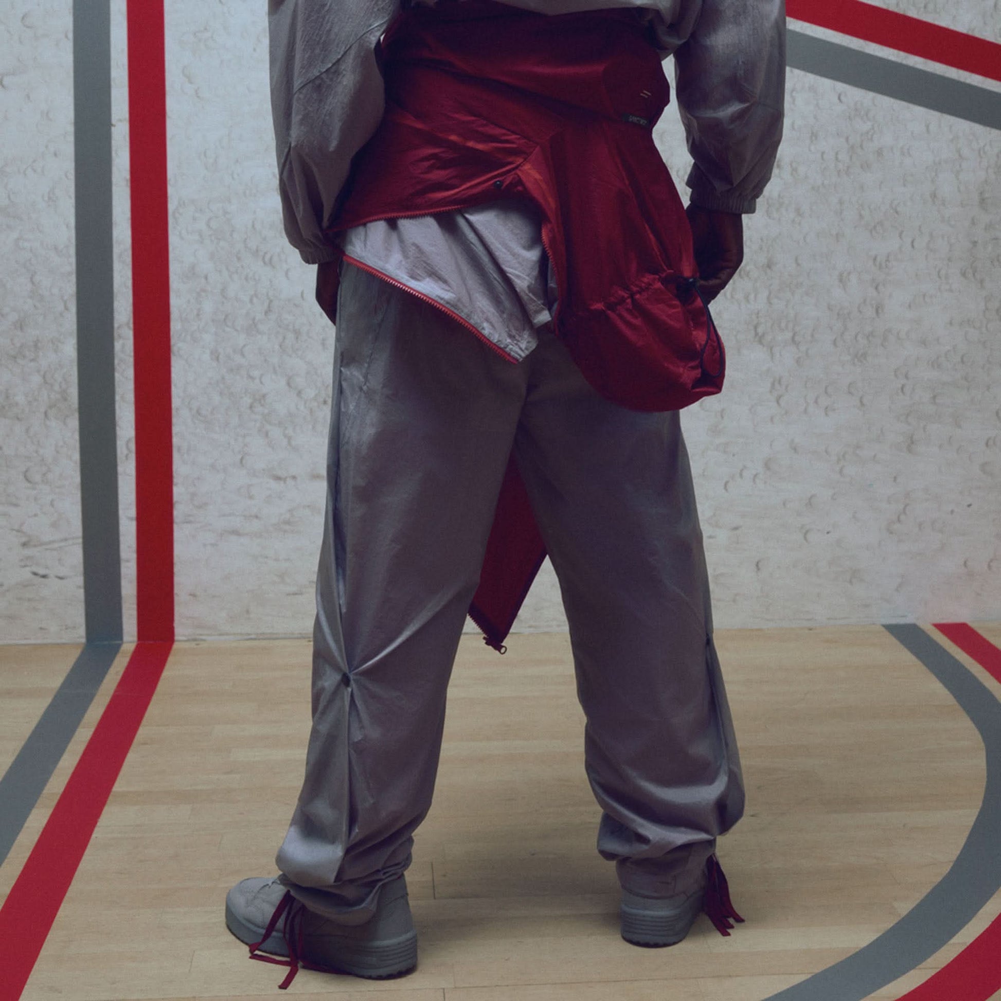 A COLD WALL Wind Pant Red,Grey Detail view 3 | Gate