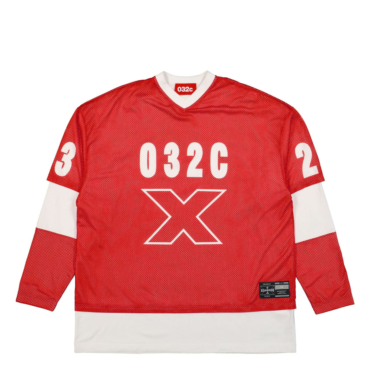 032c Lax Layered Longsleeve Red Detail view 1 | Gate