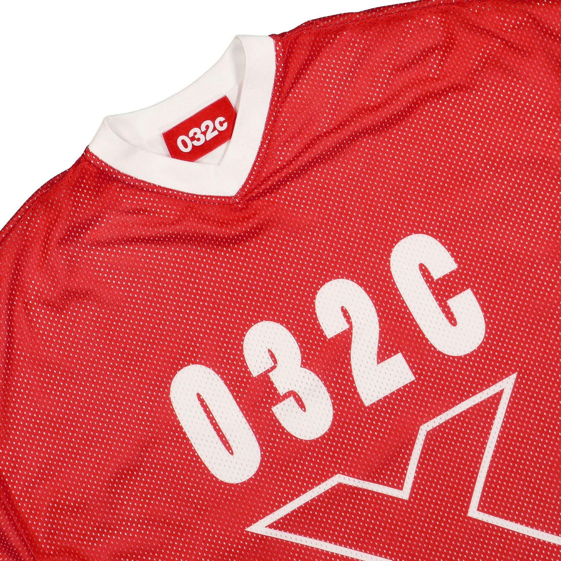 032c Lax Layered Longsleeve Red Detail view 3 | Gate