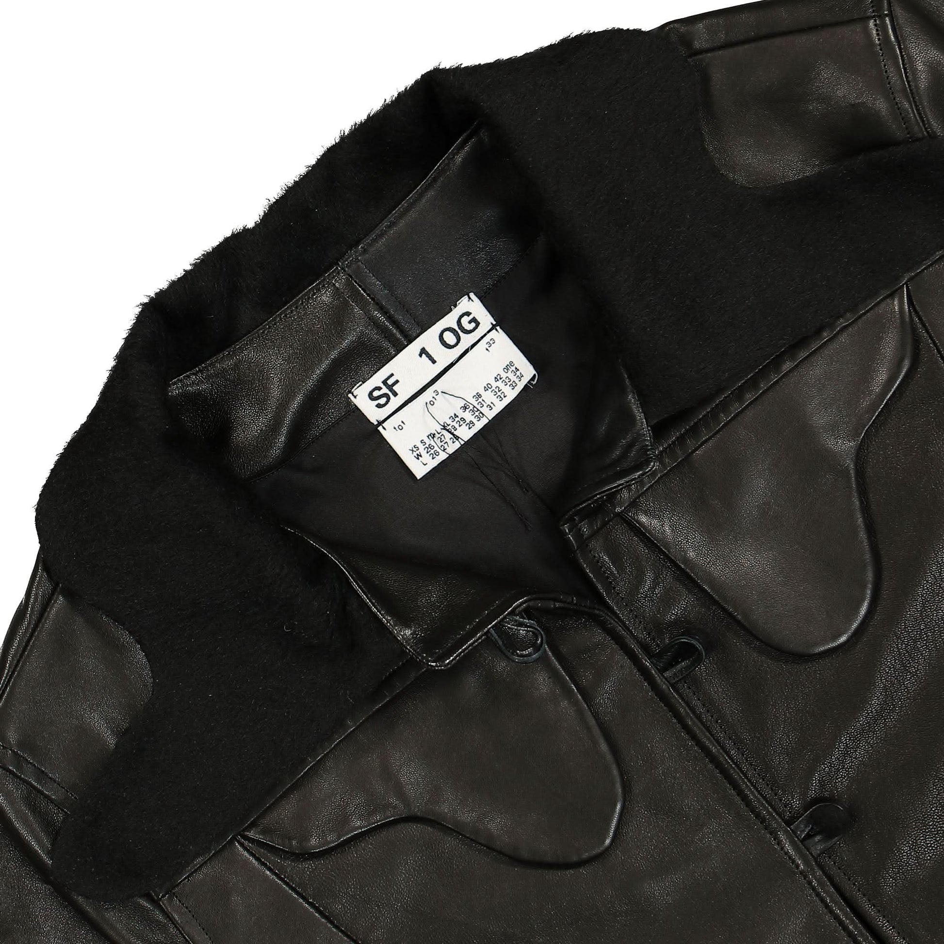 SF1OG Cow Jacket Black Detail view 3 | Gate